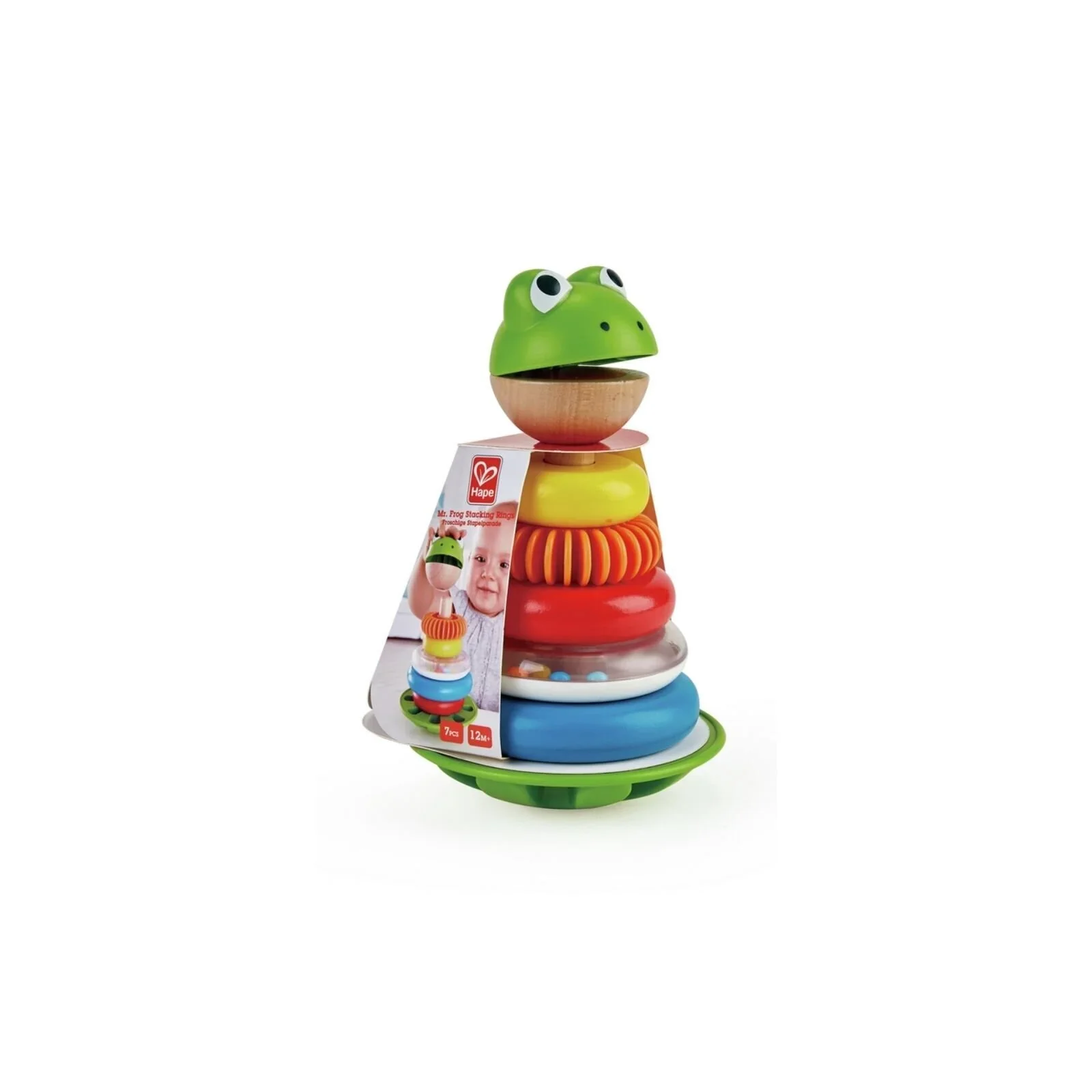 Hape Mr Frog Stacking Rings - Image 4