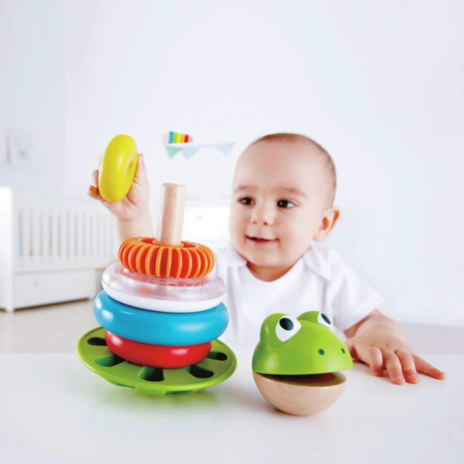 Hape Mr Frog Stacking Rings - Image 8