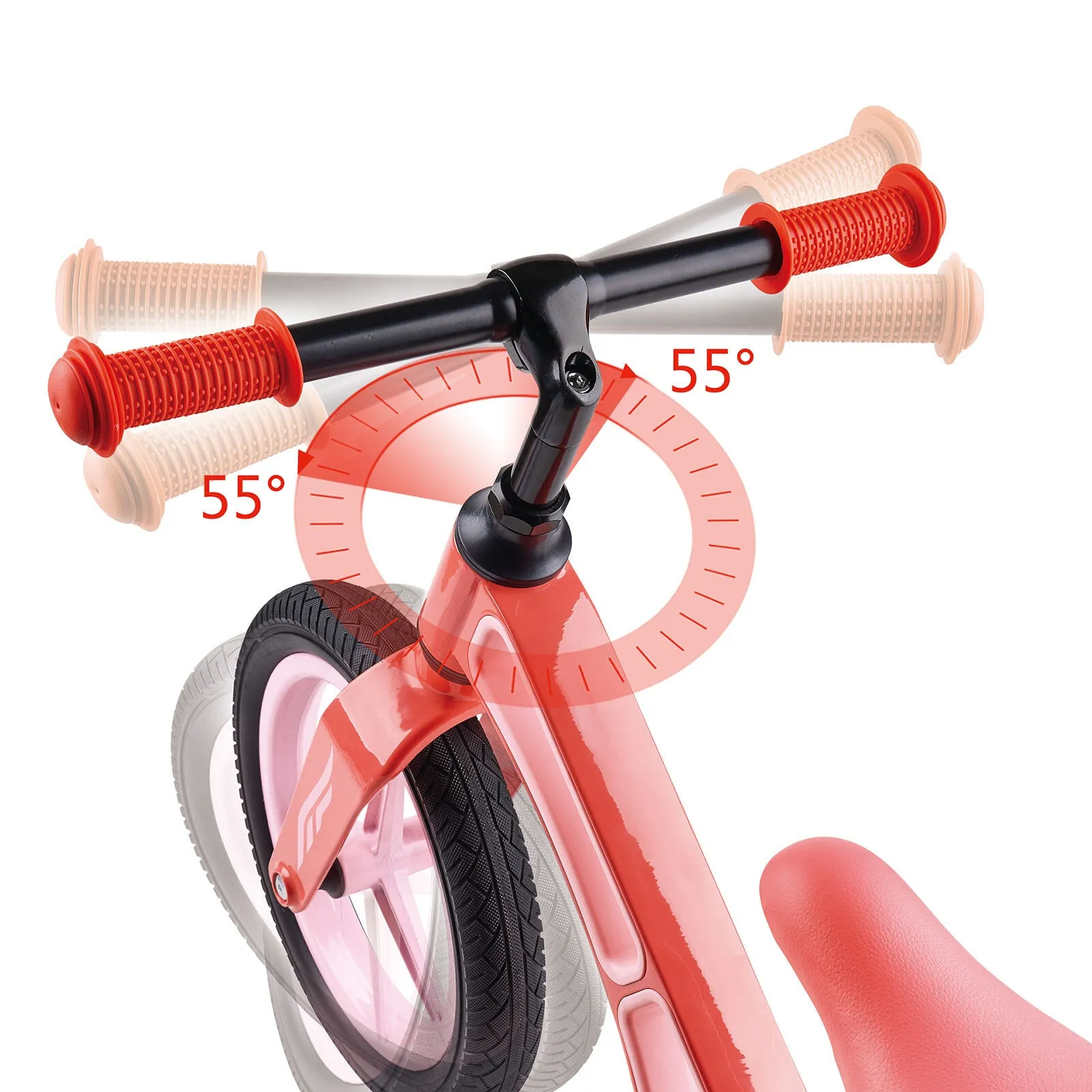 Hape New Explorer Kids Balance Bike, Pink - Image 4