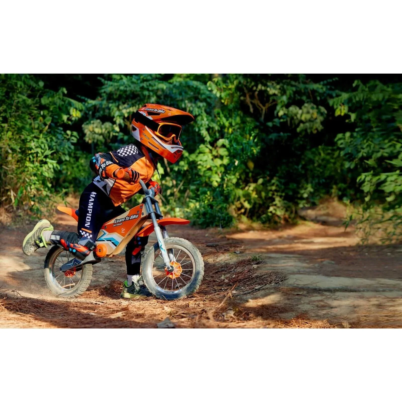Hape Off Road Kids Balance Bike - Orange - Image 2