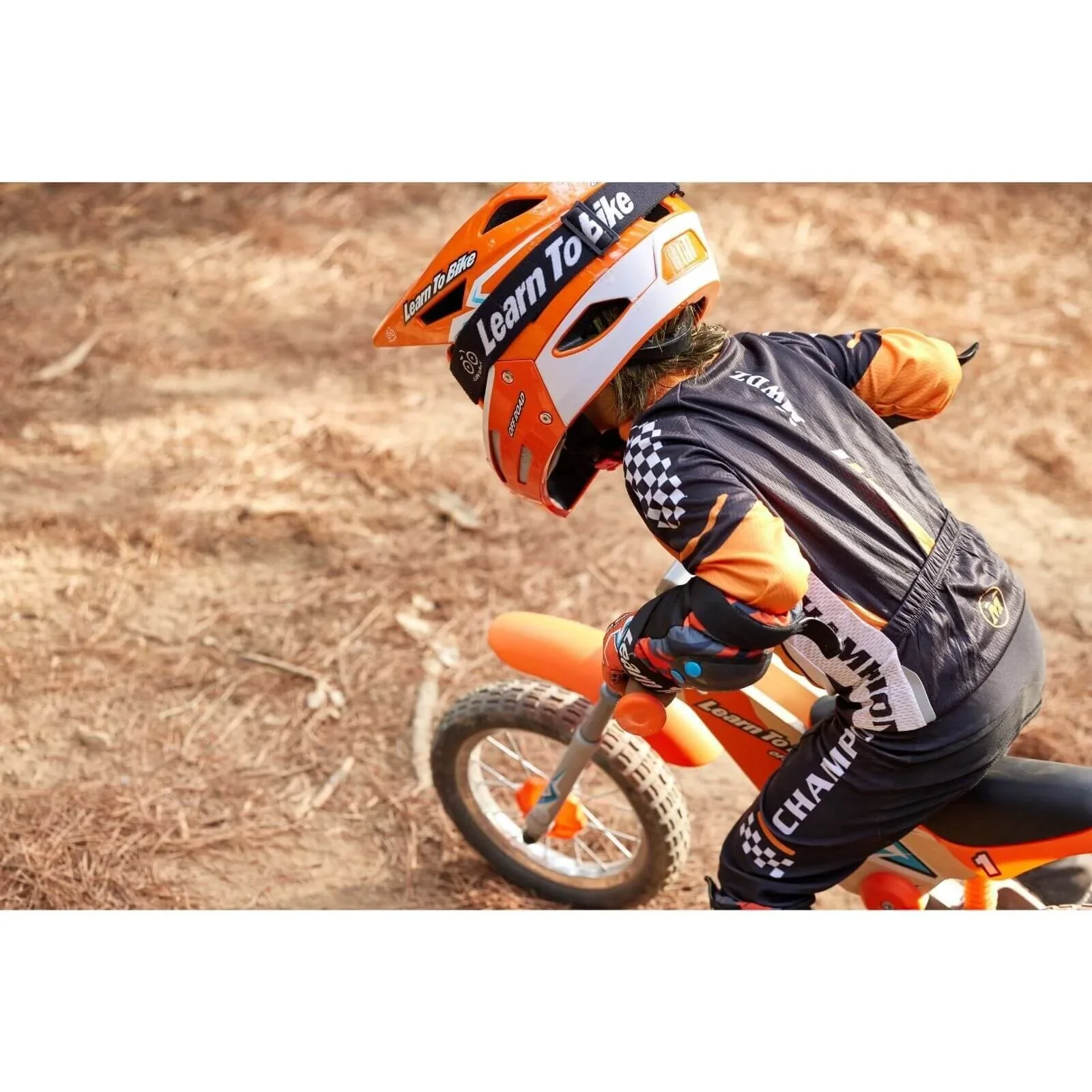 Hape Off Road Kids Balance Bike - Orange - Image 3