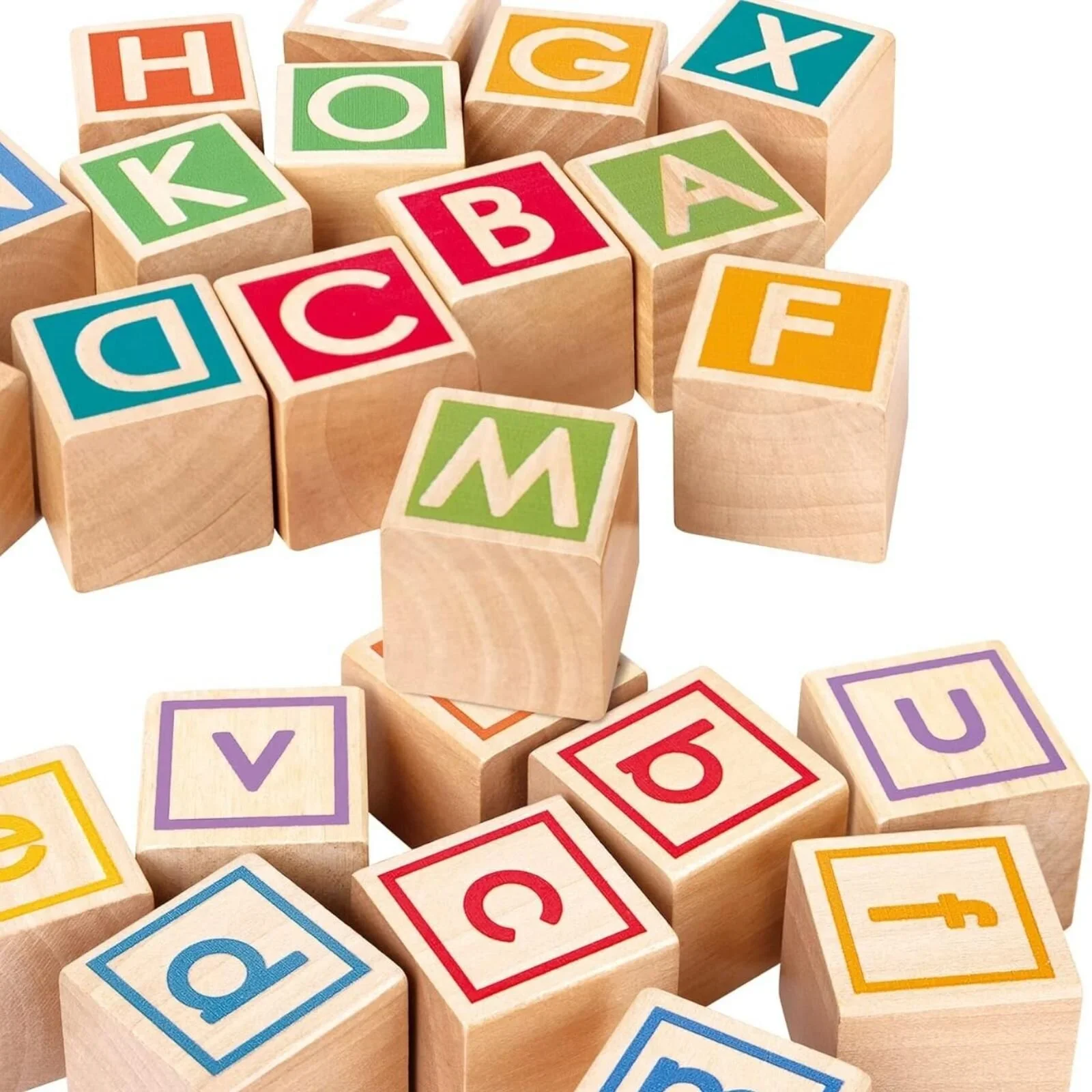 Hape Pull Along Cart with Stacking Blocks - Image 3