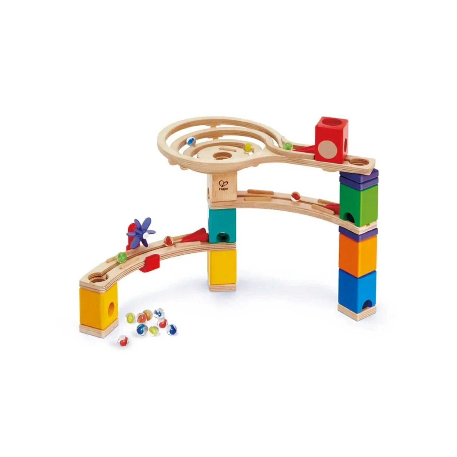 Hape Quadrilla Race to the Finish Marble Run Blocks - Image 2