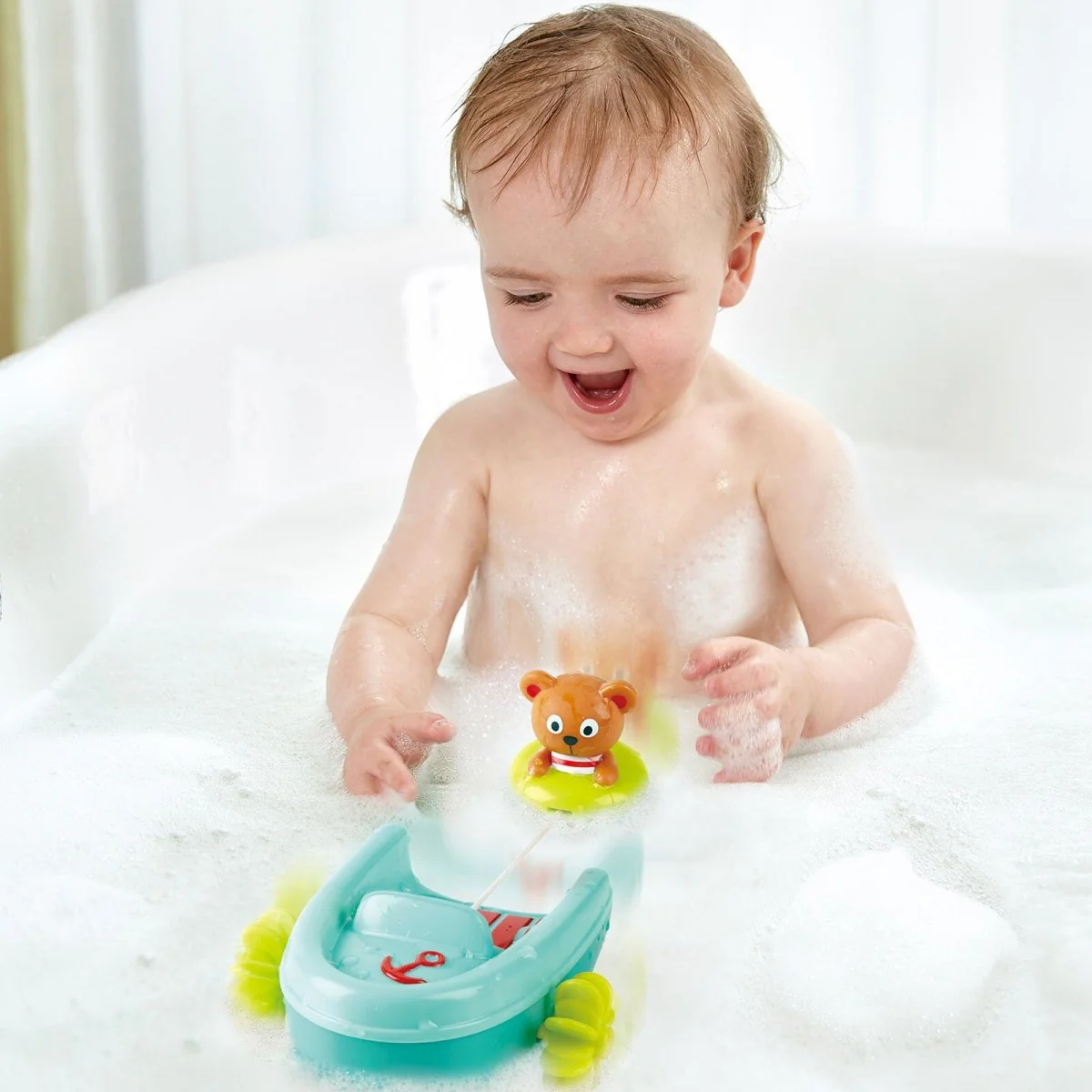 Hape Tubing Pull-Back Boat - Image 5