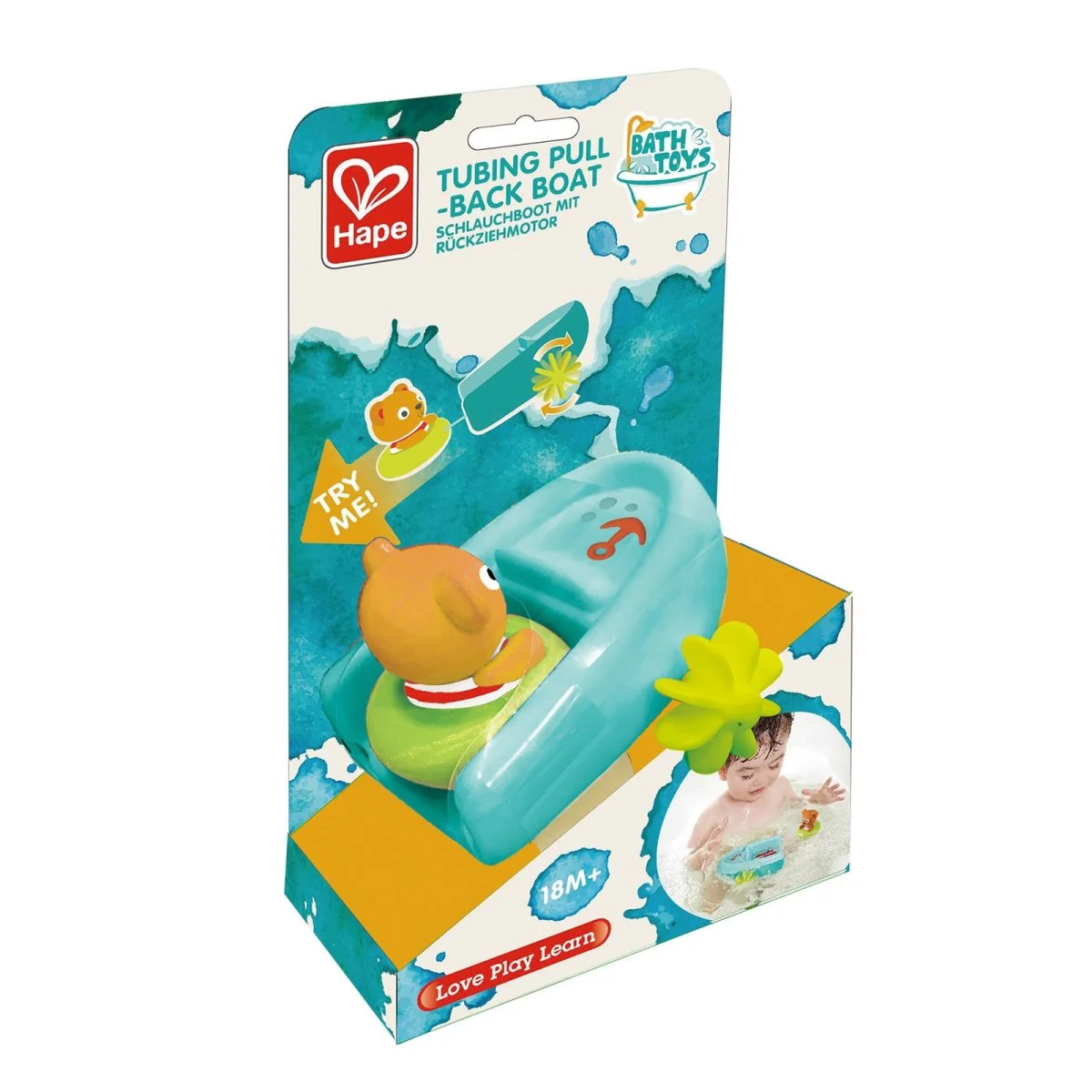 Hape Tubing Pull-Back Boat - Image 7