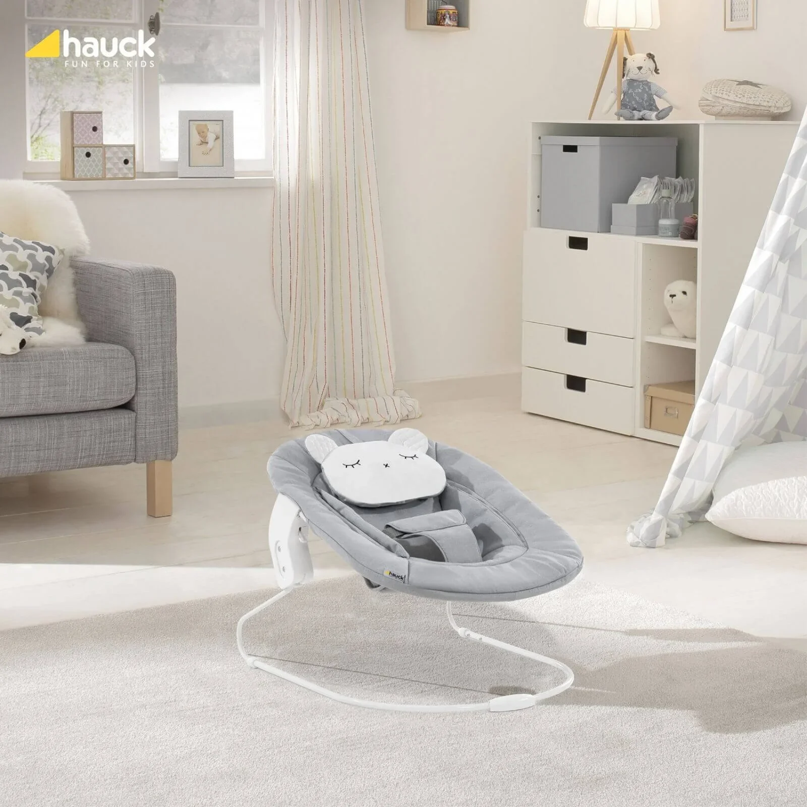 Hauck Alpha Bouncer 2-in-1 - Light Grey - Image 2
