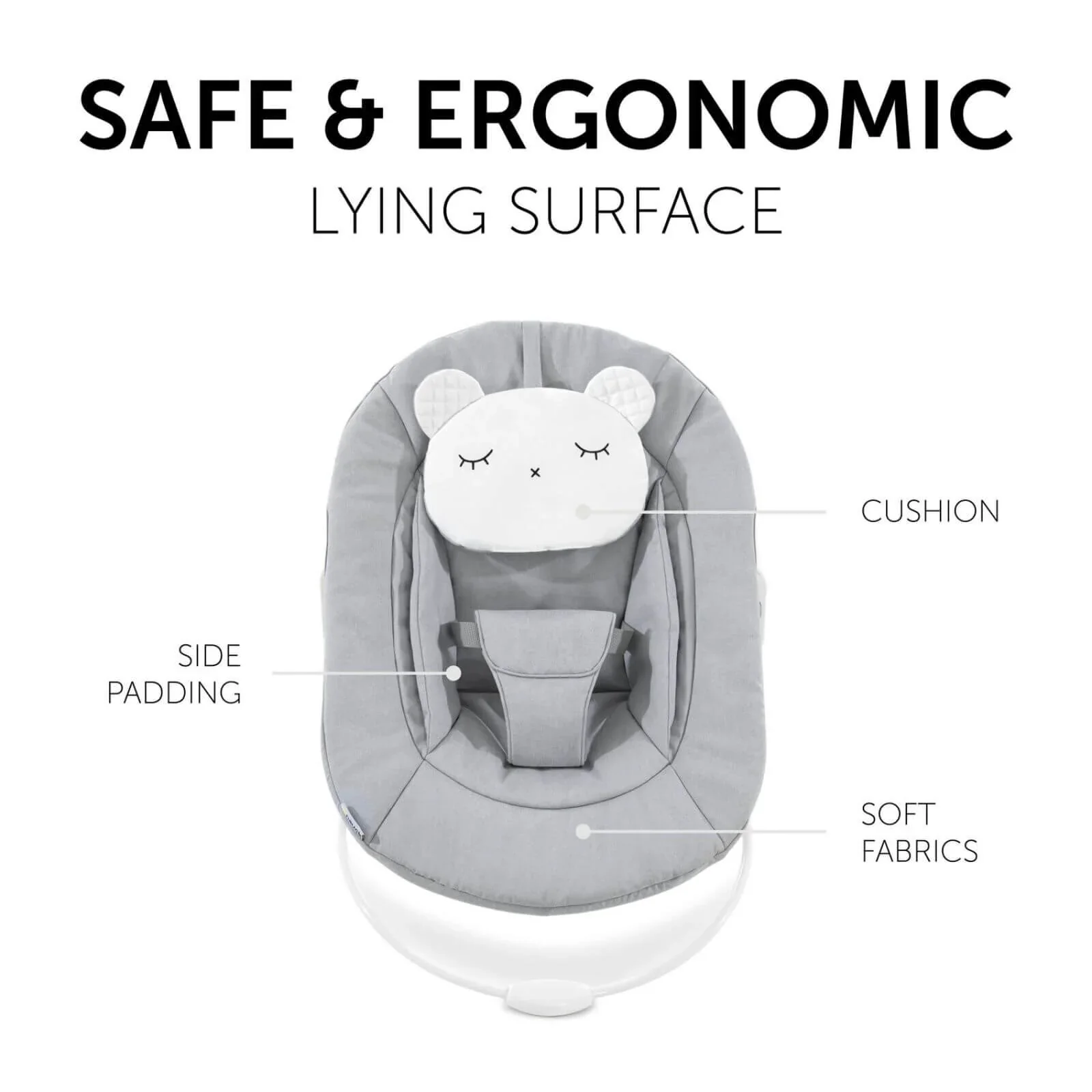 Hauck Alpha Bouncer 2-in-1 - Light Grey - Image 4