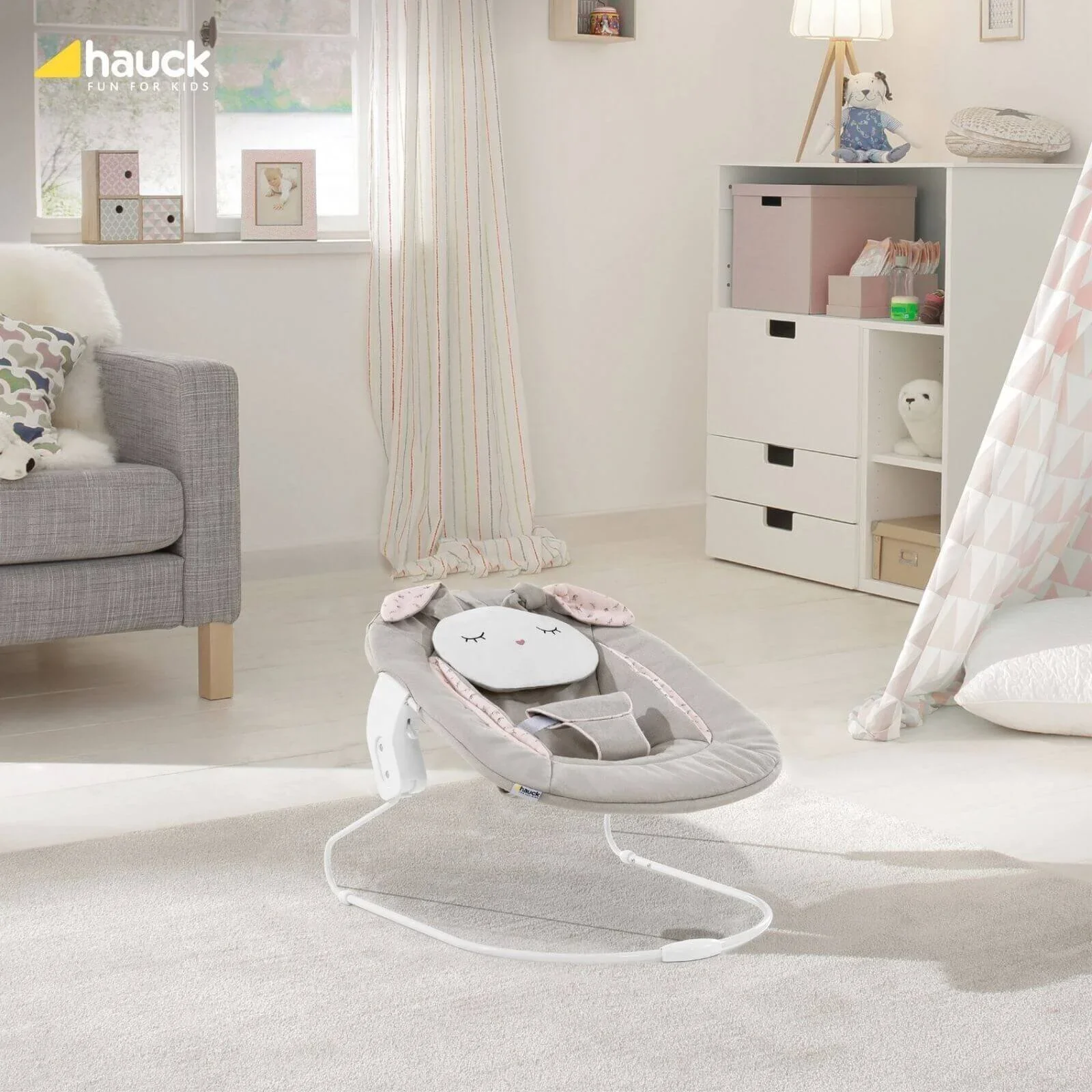 Hauck Alpha Bouncer 2-in-1 - Beige Bloom - Image 2