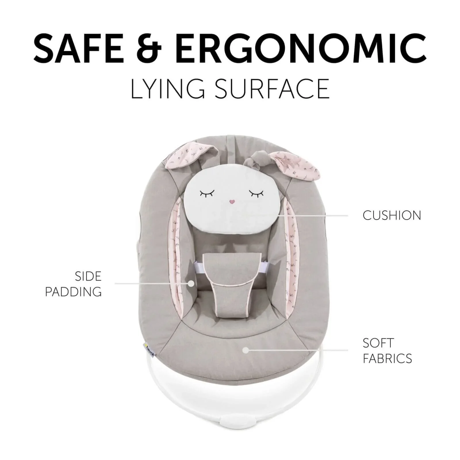 Hauck Alpha Bouncer 2-in-1 - Beige Bloom - Image 4
