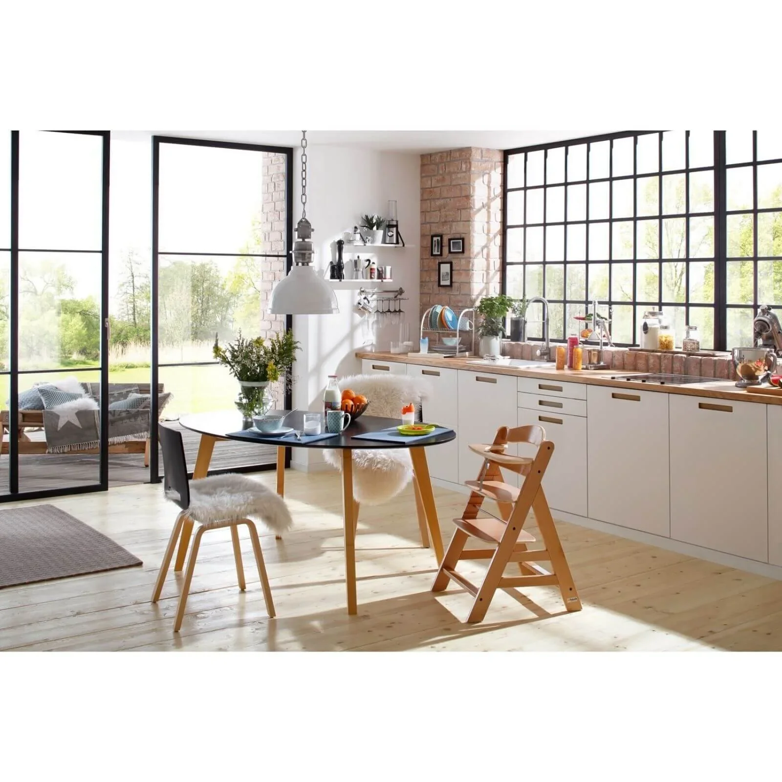 Hauck Alpha+ Wooden Highchair - Natural - Image 9