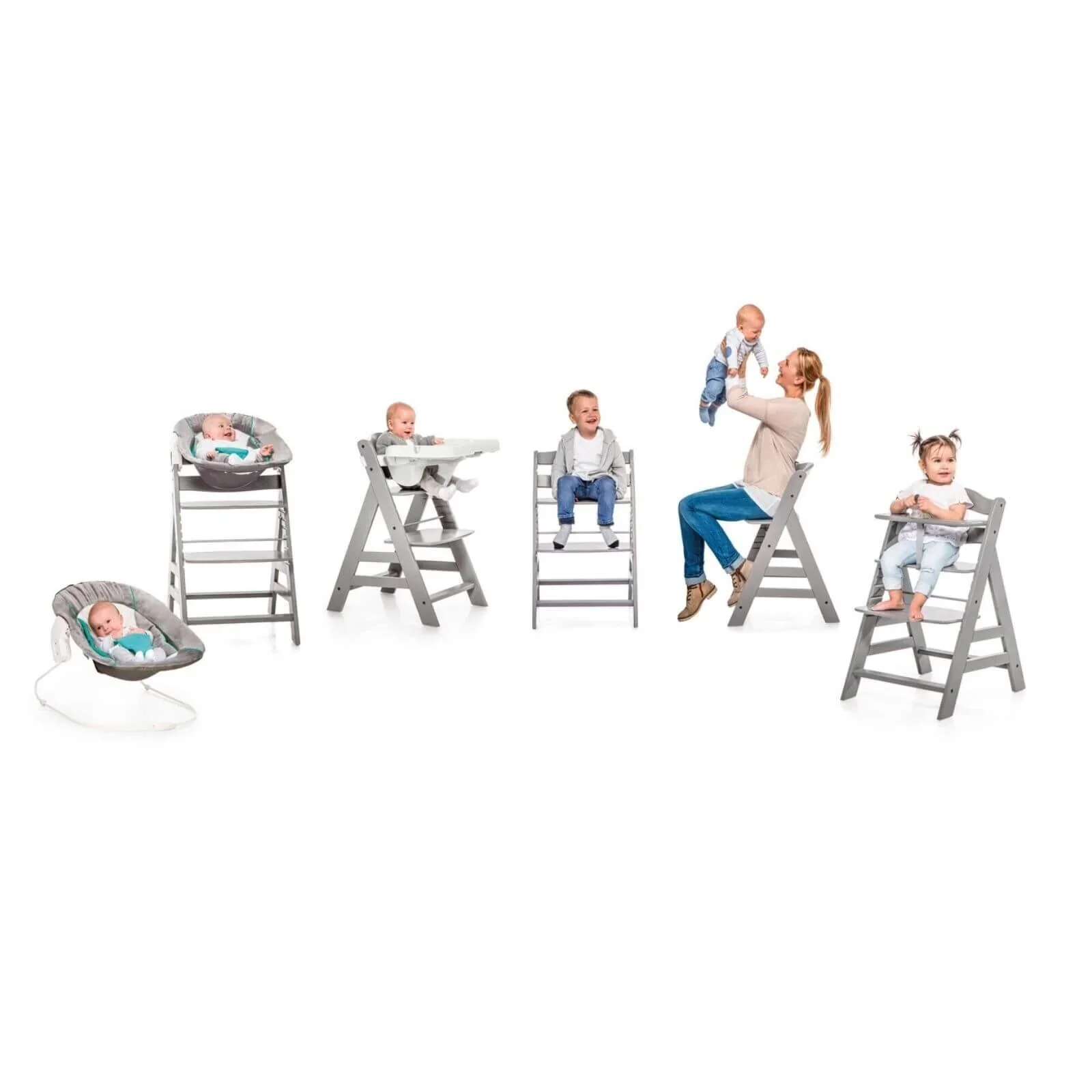 Hauck Alpha+ Wooden Highchair - White - Image 12