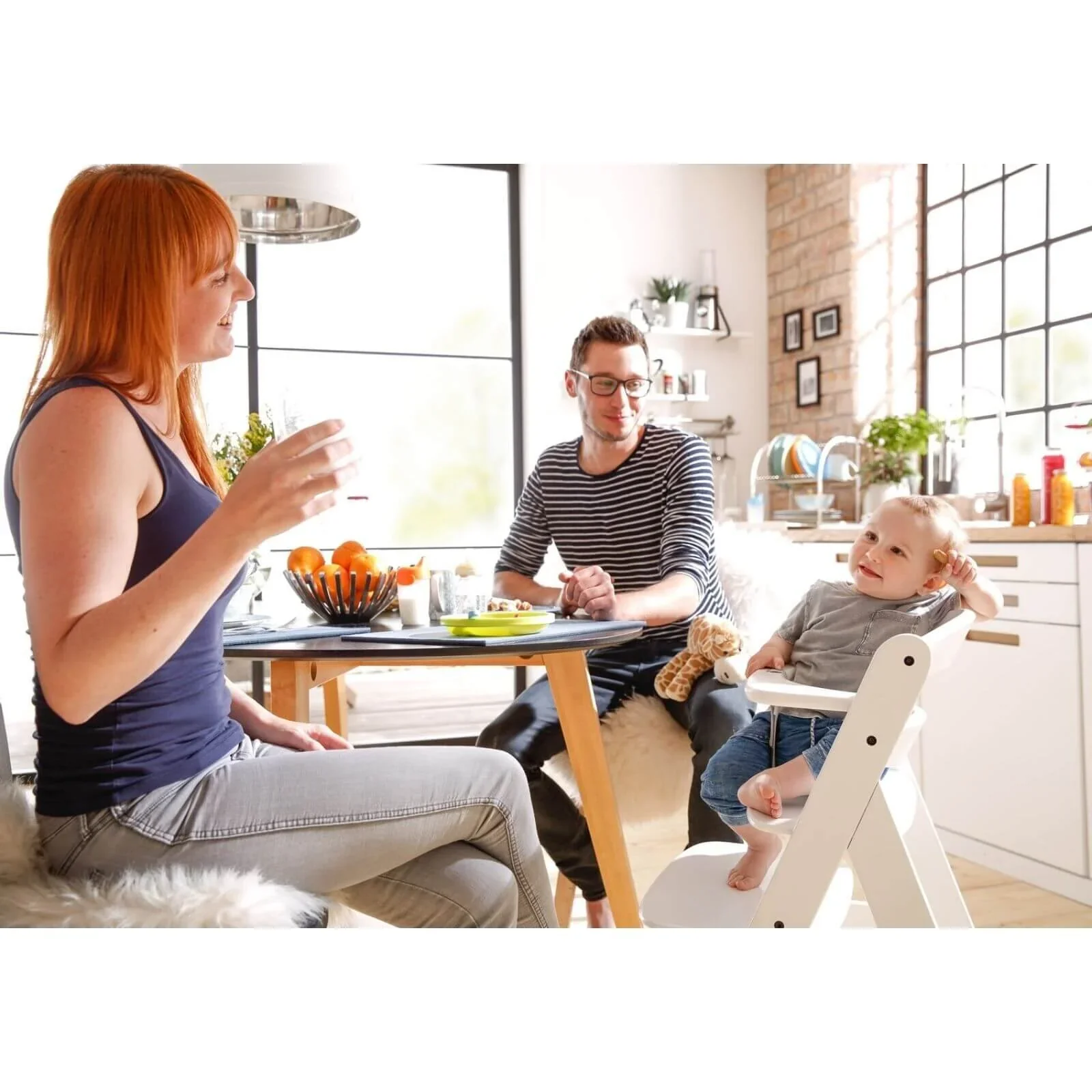 Hauck Alpha+ Wooden Highchair - White - Image 9