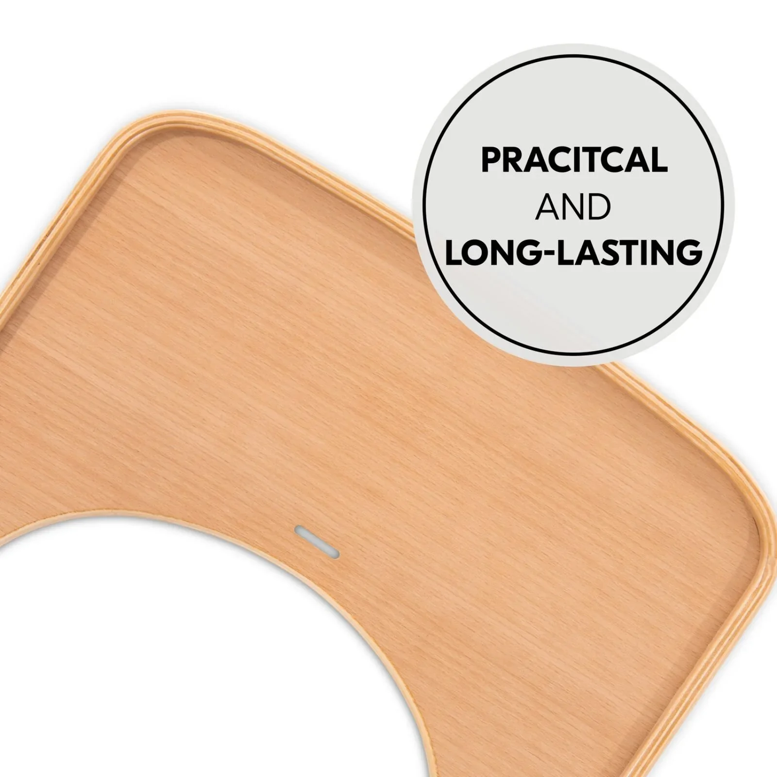 Hauck Alpha Wooden Tray - Natural - Image 10
