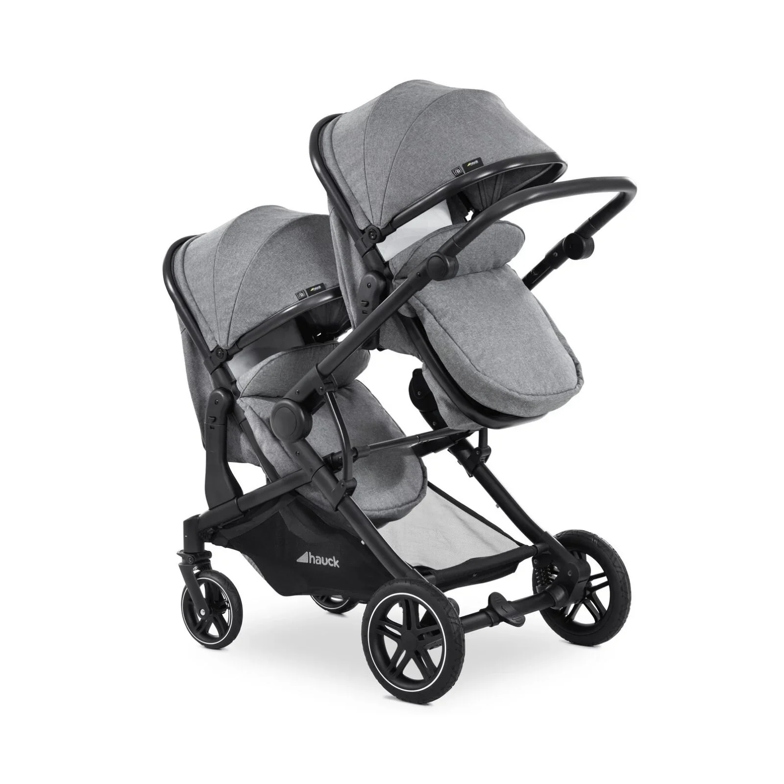 Hauck Atlantic Twin Double Stroller - Grey - Image 2
