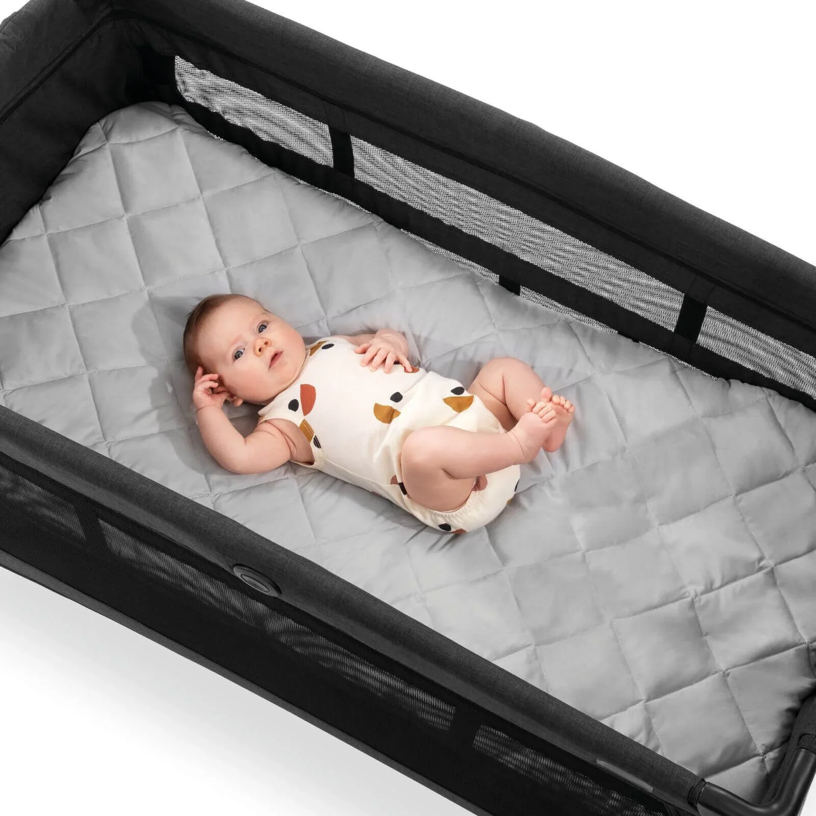 Hauck Bed Me Travel Cot Fitted Sheet 120x60cm - Beige - Image 6