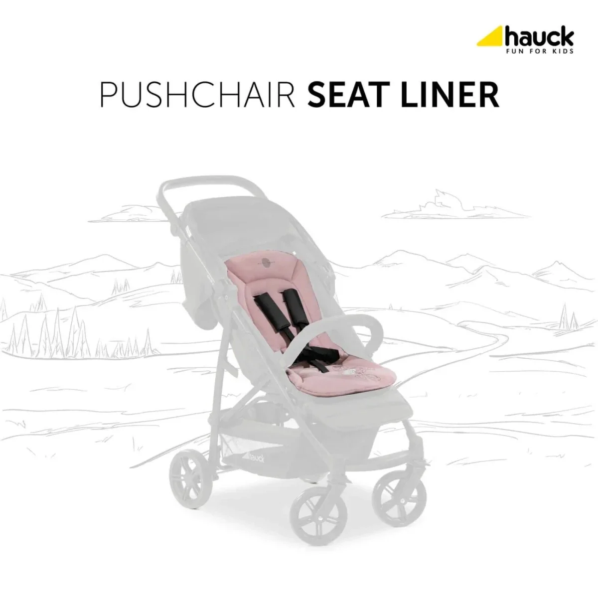 Hauck Disney Pushchair Seat Liner - Minnie Mouse Rose - Image 2