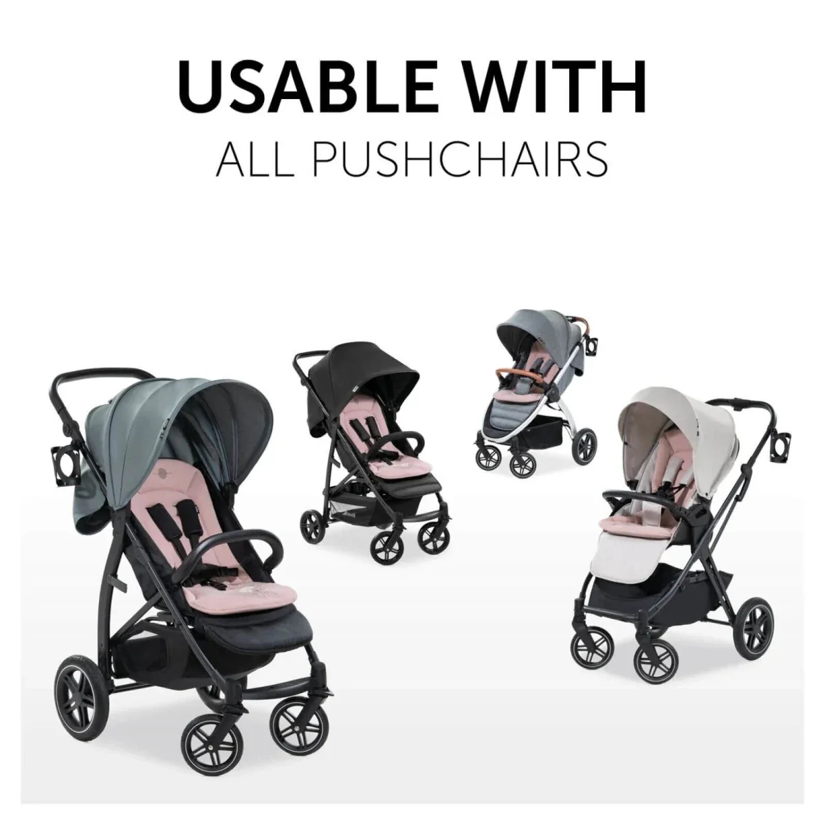 Hauck Disney Pushchair Seat Liner - Minnie Mouse Rose - Image 3