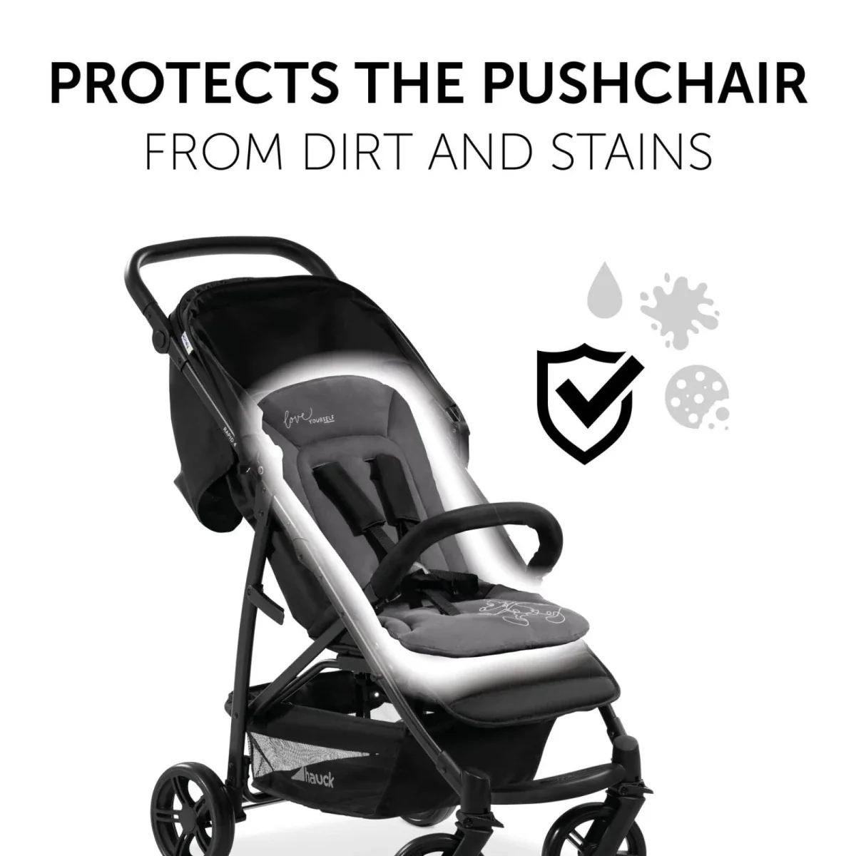 Hauck Disney Pushchair Seat Liner - Mickey Mouse Black - Image 9