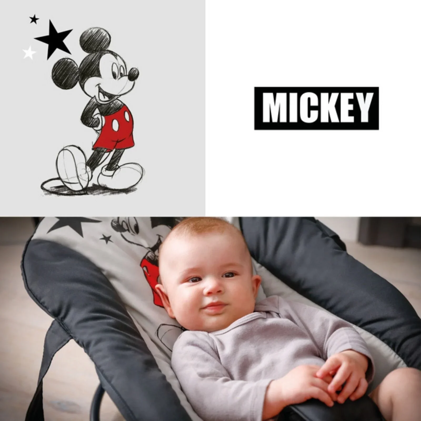 Hauck Disney Rocky Bouncer - Mickey Stars - Image 4