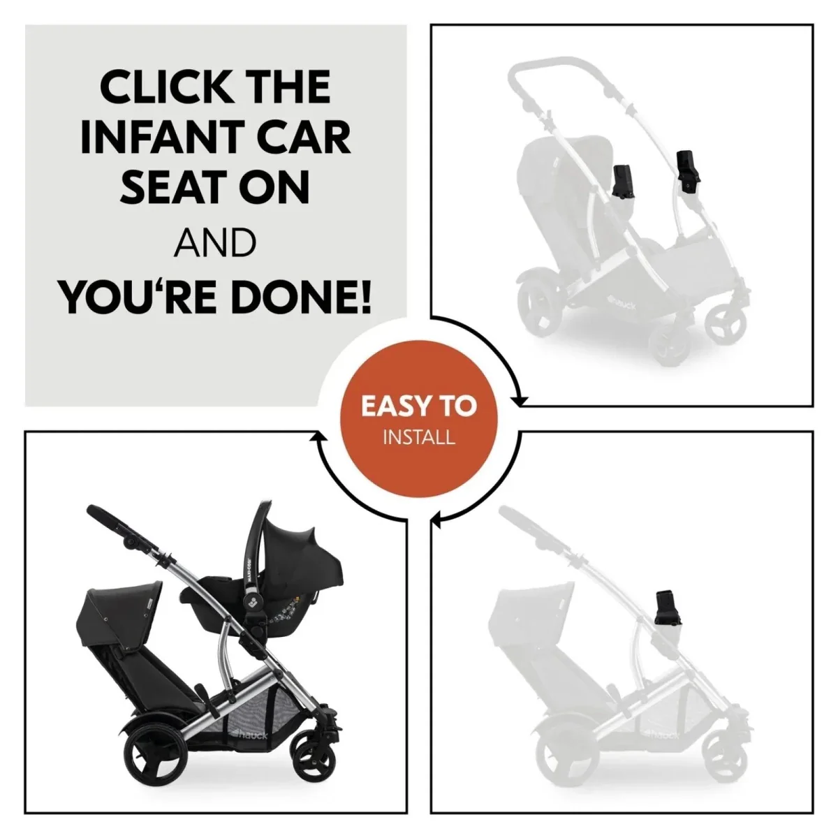 Hauck Duett 2 Car Seat Adaptors - Image 4