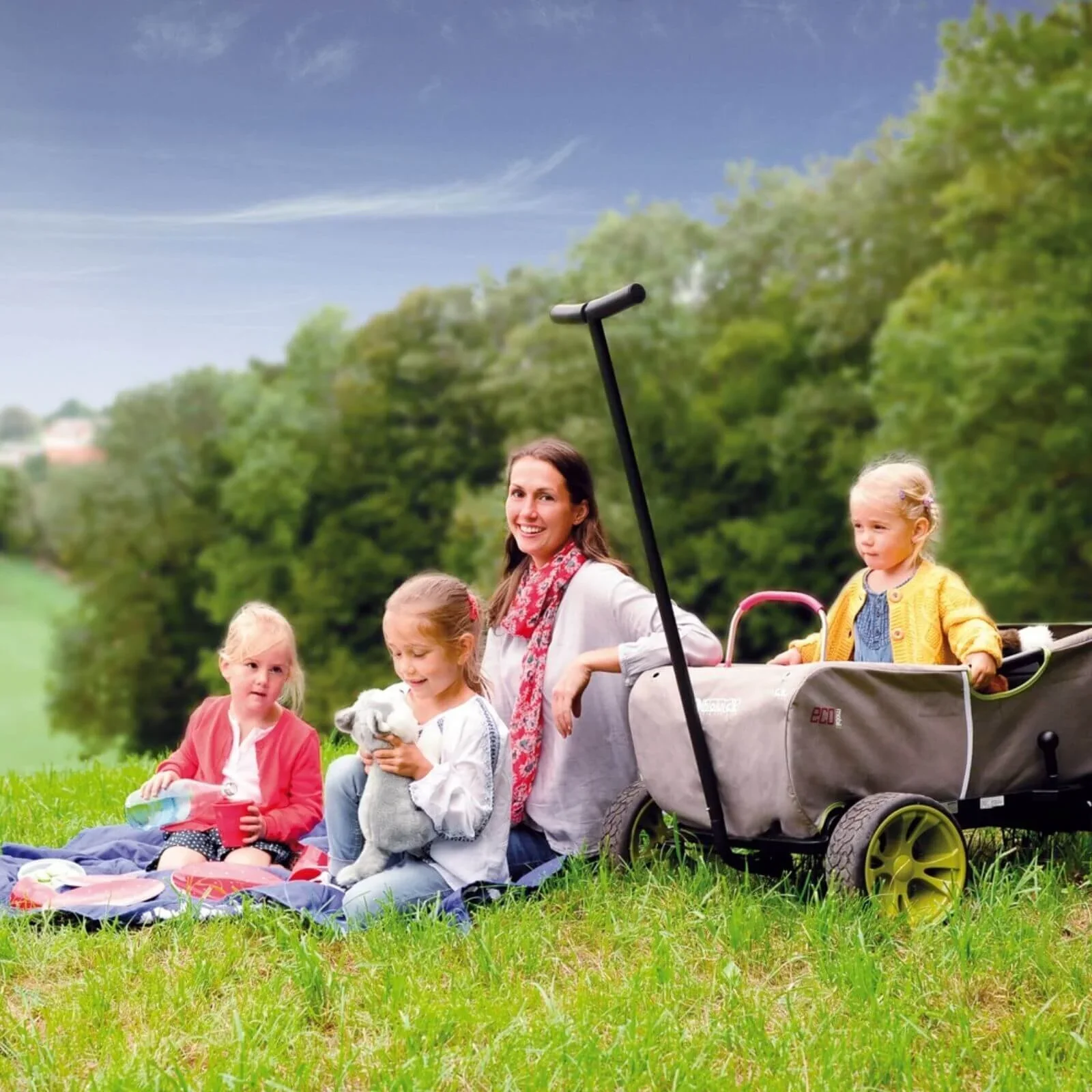 Hauck Eco Mobil Wagon - Green - Image 15