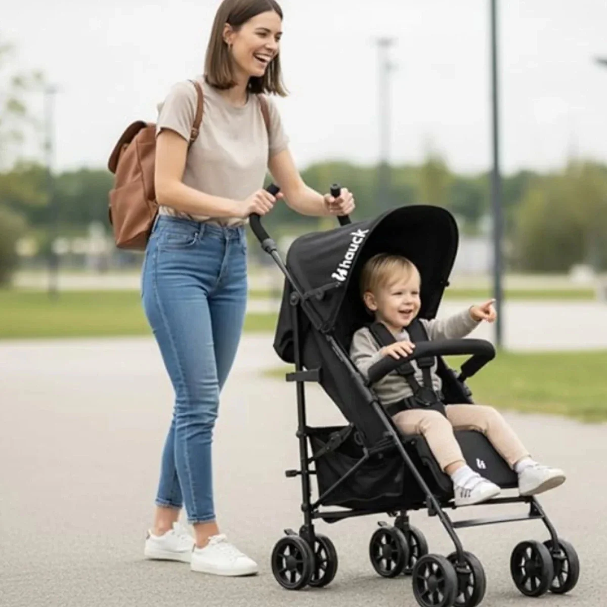 Hauck Fold N Care Stroller - Olive - Image 22