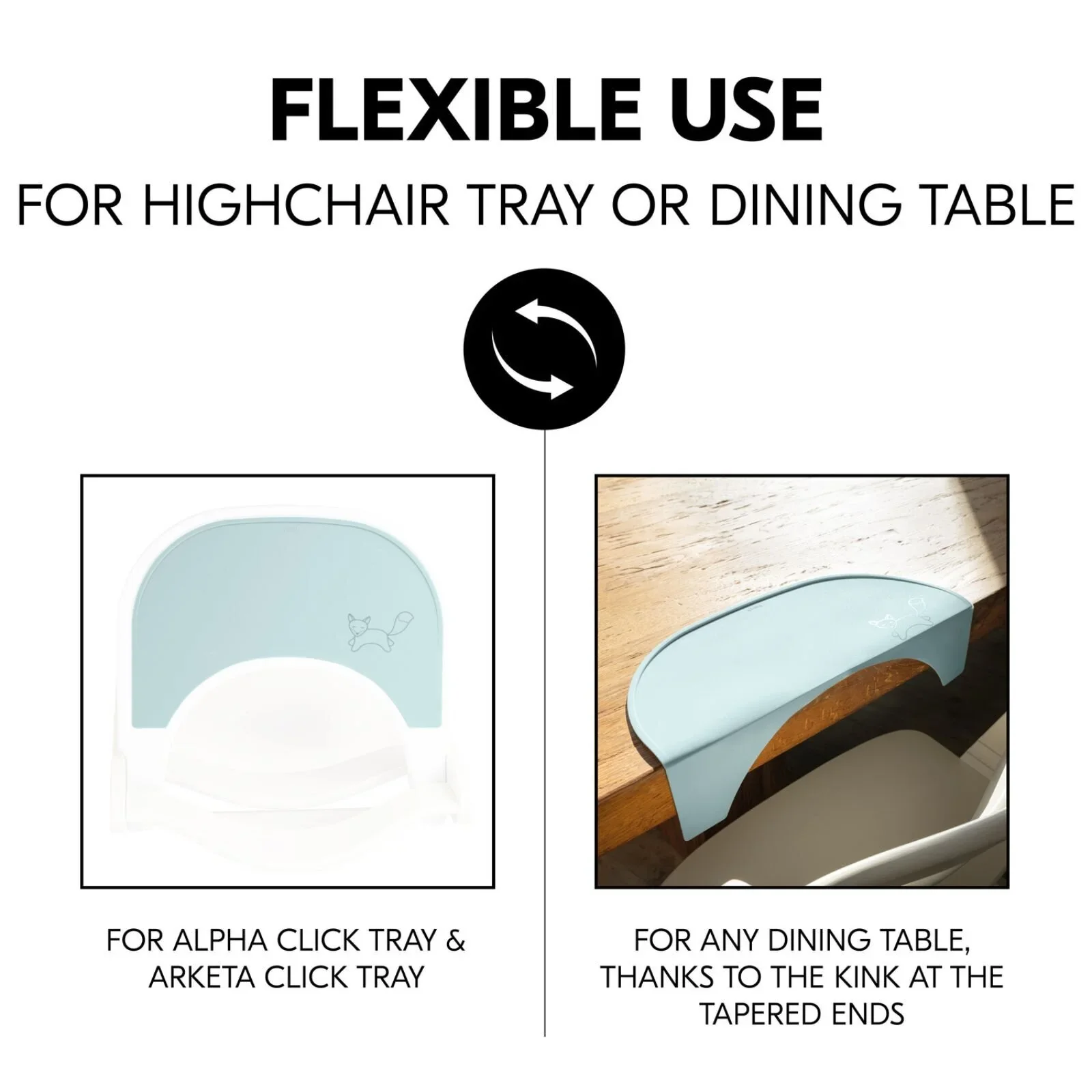 Hauck Highchair Tray Mat - Mint Fox - Image 7