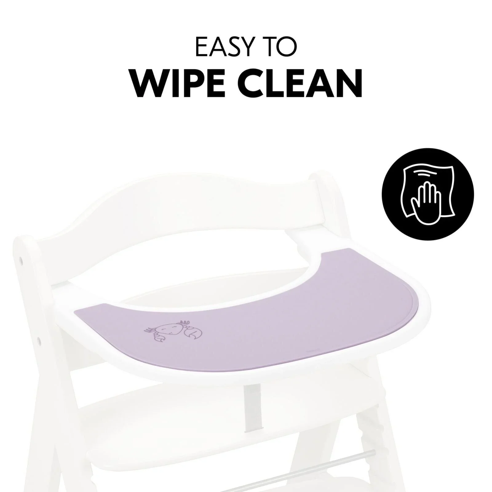 Hauck Highchair Tray Mat - Lavender - Image 3
