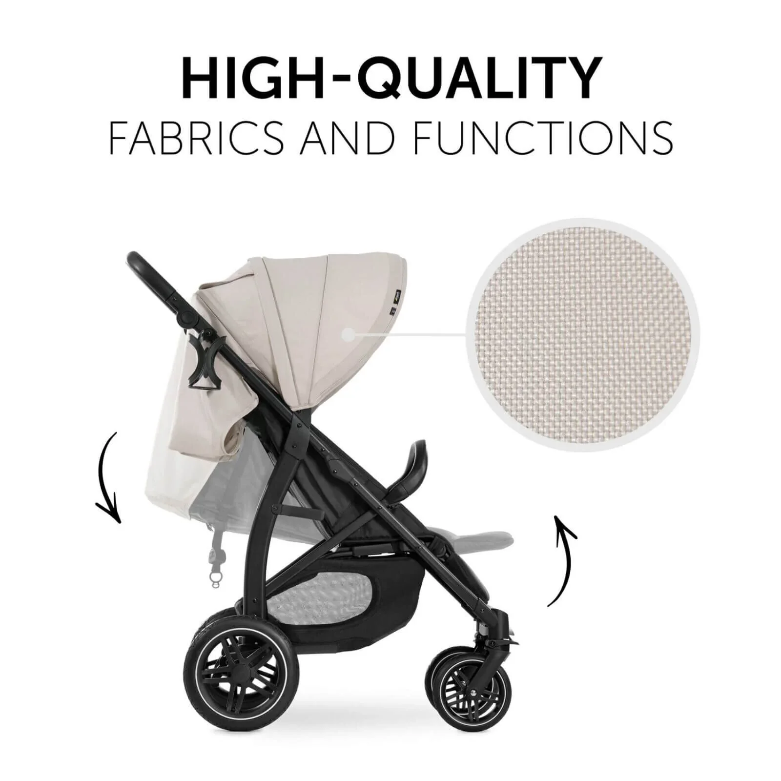 Hauck Rapid 4D Pushchair - Beige - Image 4
