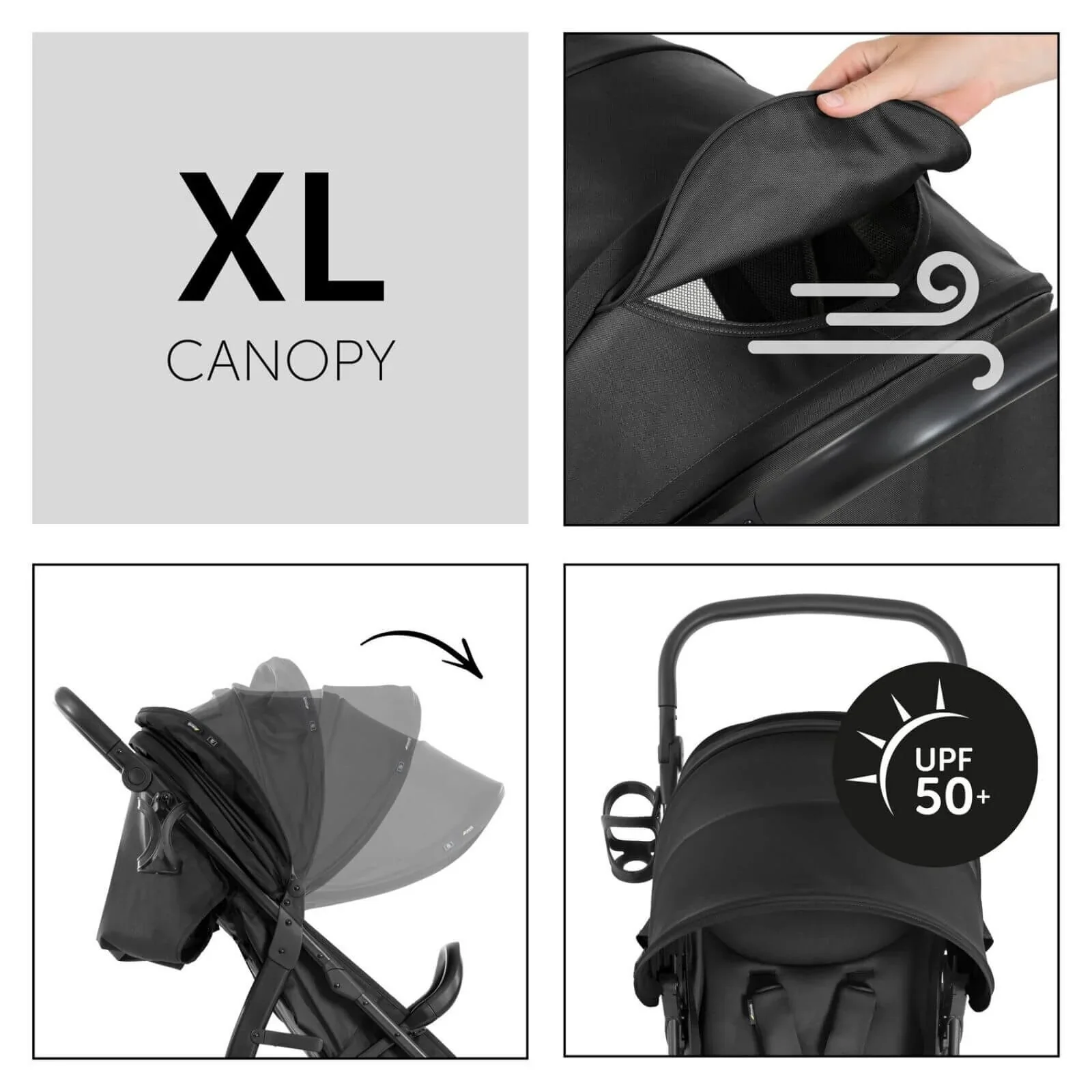 Hauck Rapid 4D Pushchair - Black - Image 5
