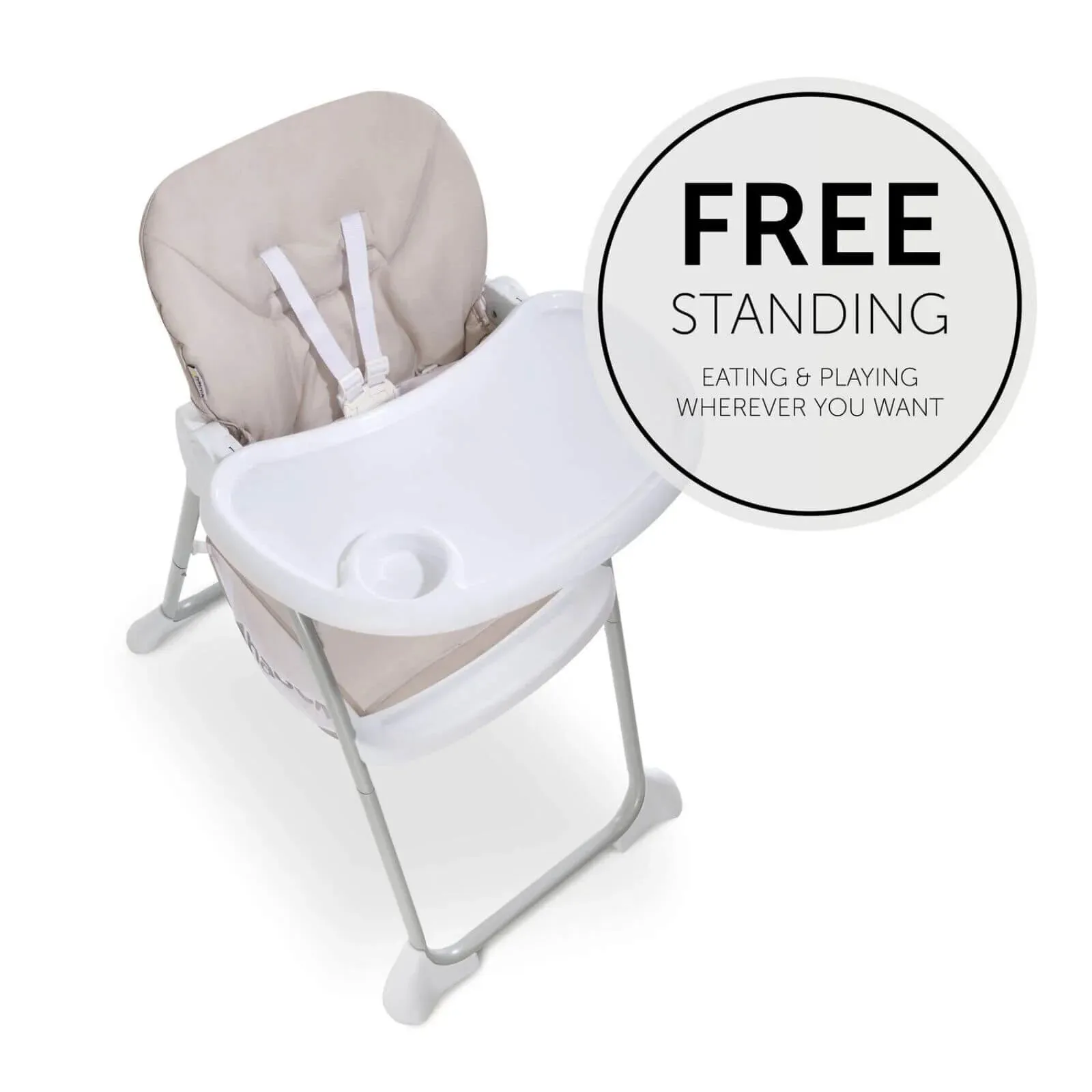 Hauck Sit N Fold Highchair - Beige - Image 5
