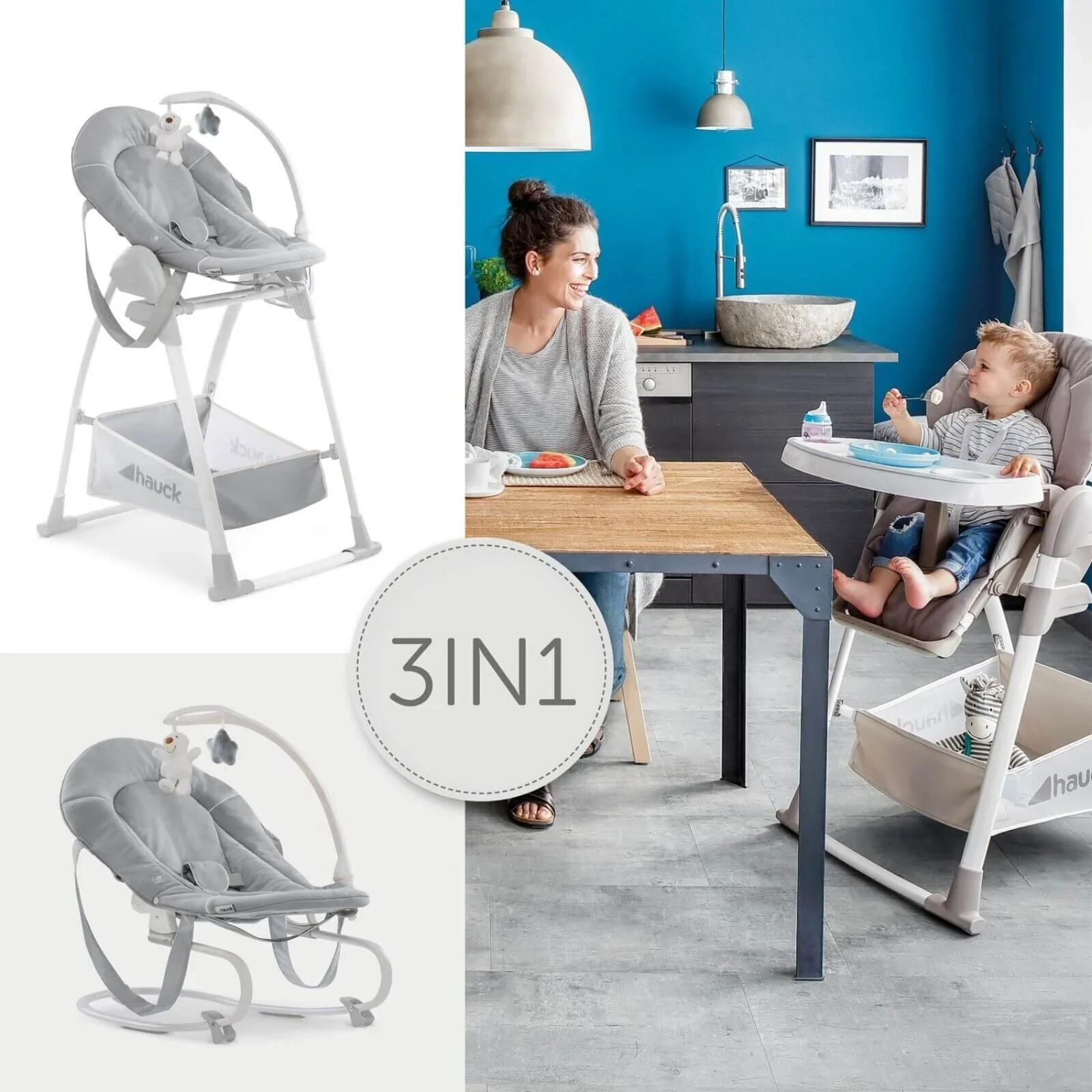 Hauck Sit N Relax 3-in-1 Highchair - Stretch Grey - Image 15