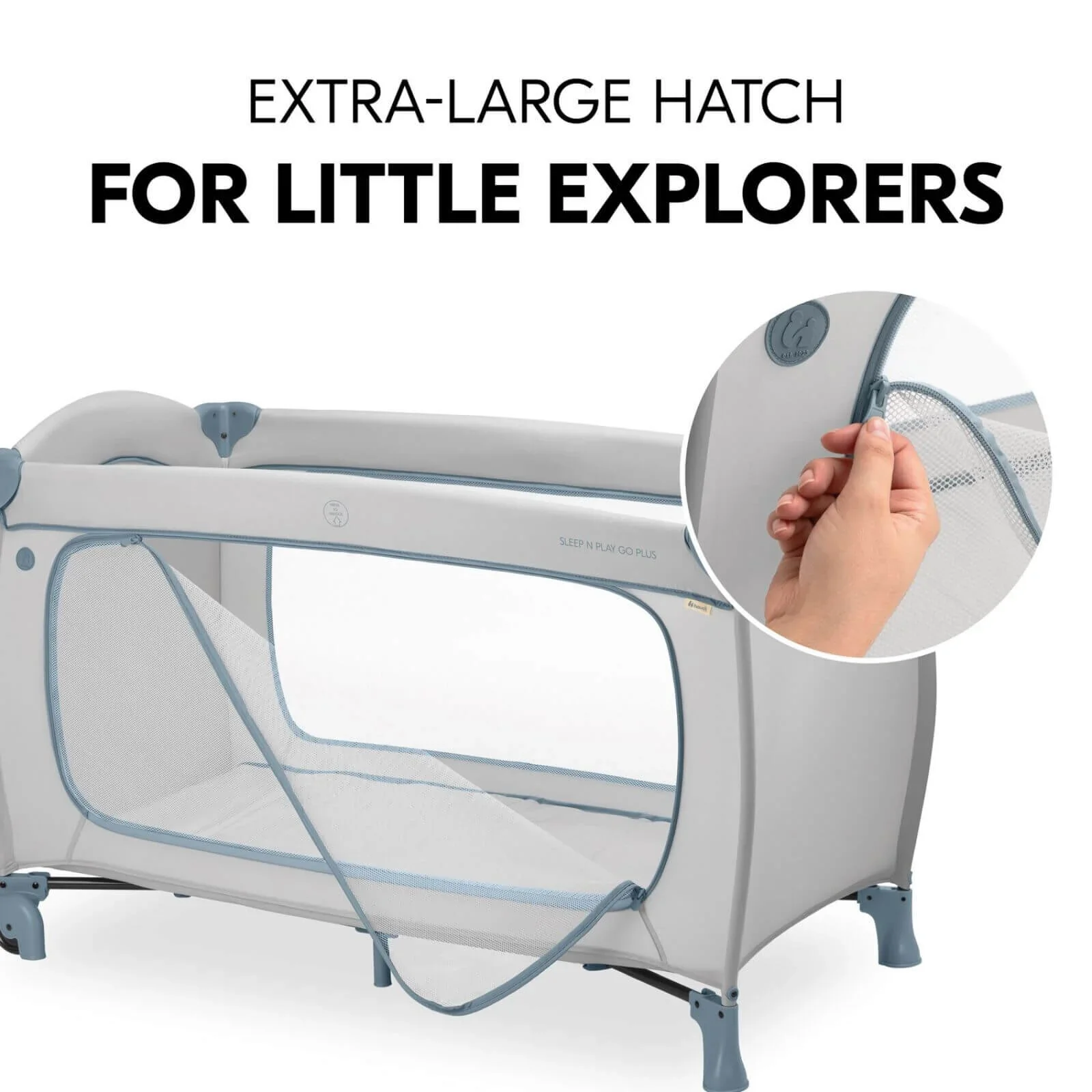 Hauck Sleep N Play Go Plus - Dusty Blue - Image 6
