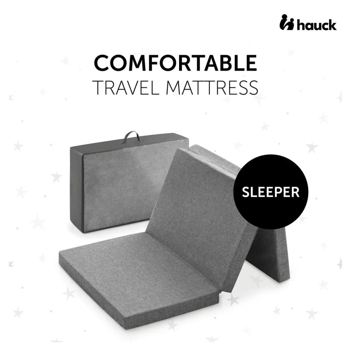 Hauck Sleeper Travel Cot Mattress 120x60cm - Grey - Image 2