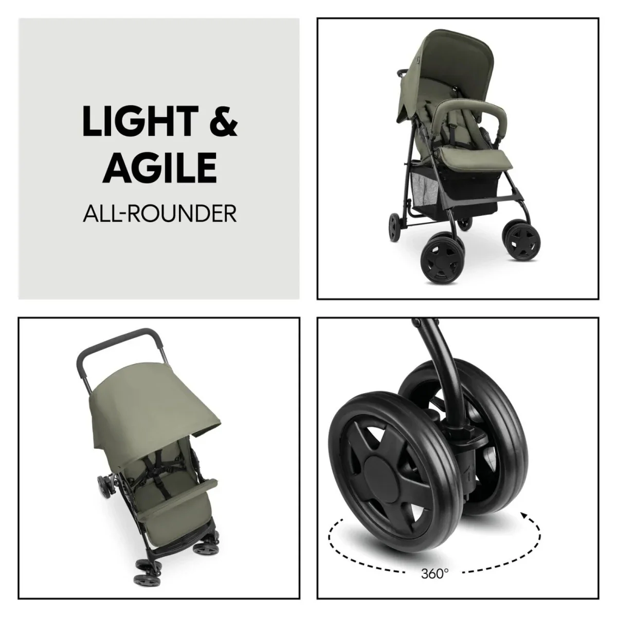 Hauck Sport Stroller - Olive - Image 11