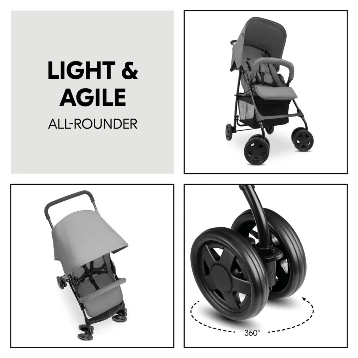 Hauck Sport Stroller - Grey - Image 9