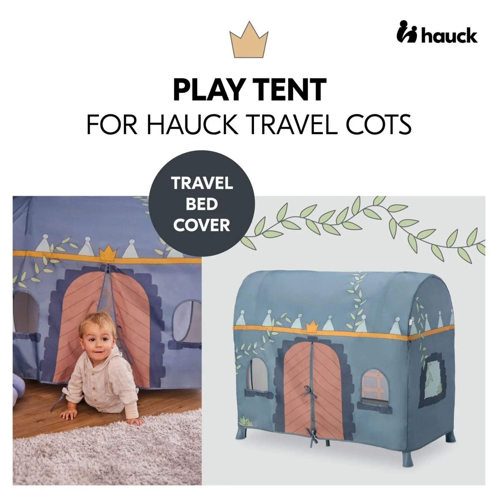 Hauck Travel Cot Cover - Palace - Image 2