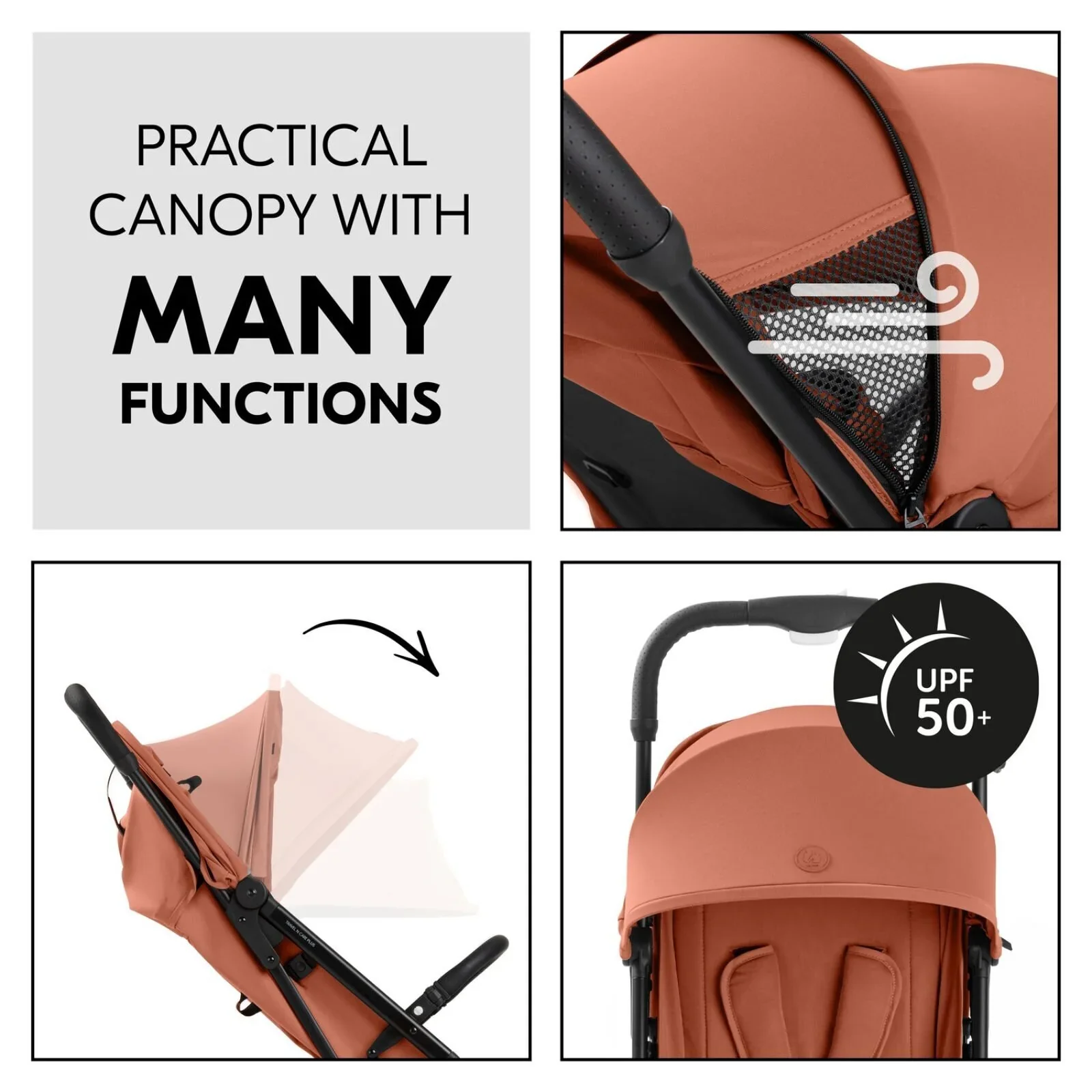 Hauck Travel N Care Plus Stroller - Cork - Image 9