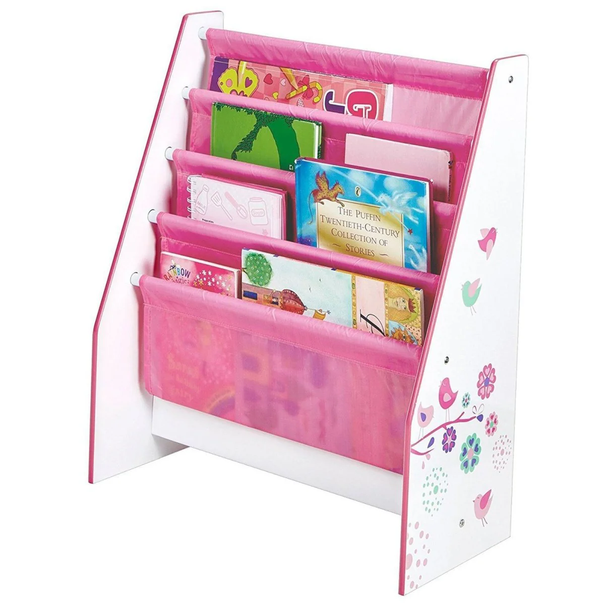 Hello Home Kids Sling Bookcase - Flowers and Birds - Image 3