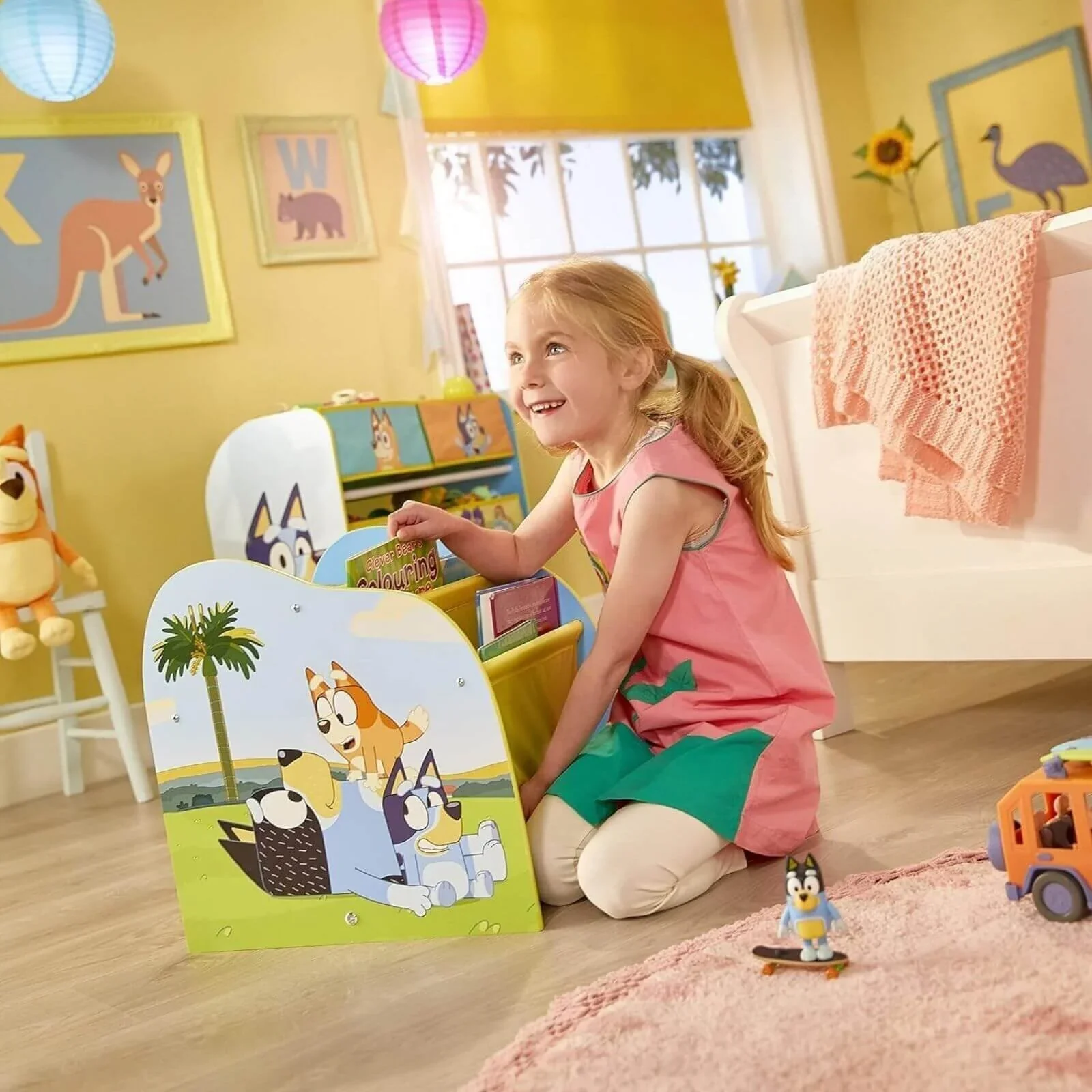 Hello Home Kids Sling Bookcase - Bluey - Image 3