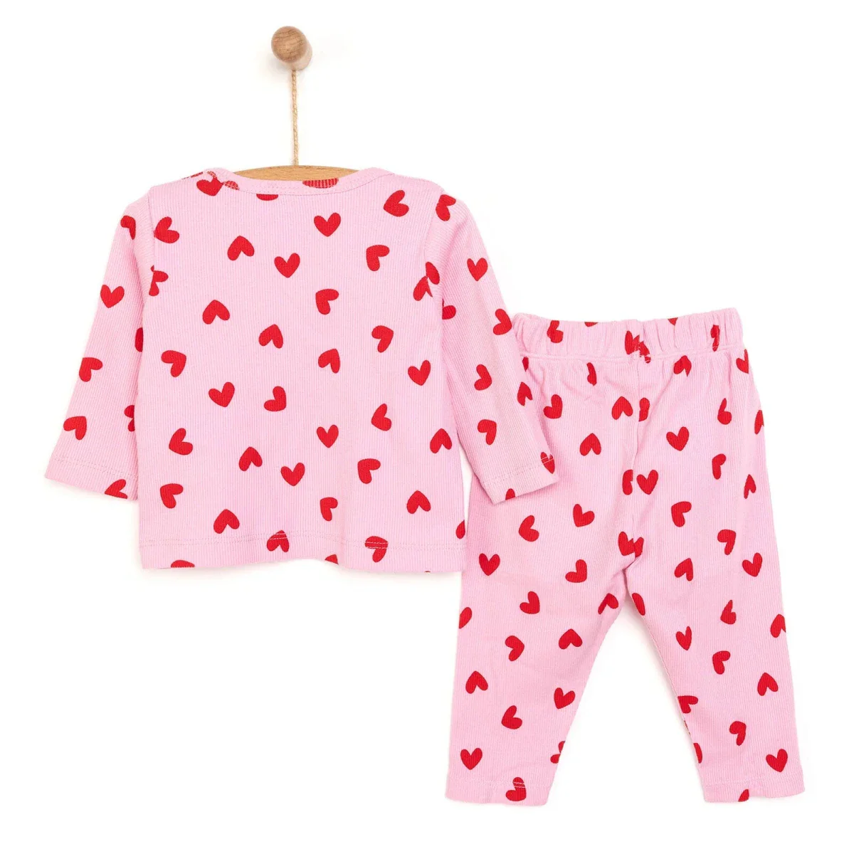 HelloBaaby Baby Girl Long sleeve Pyjamas Set - Pink - Image 2
