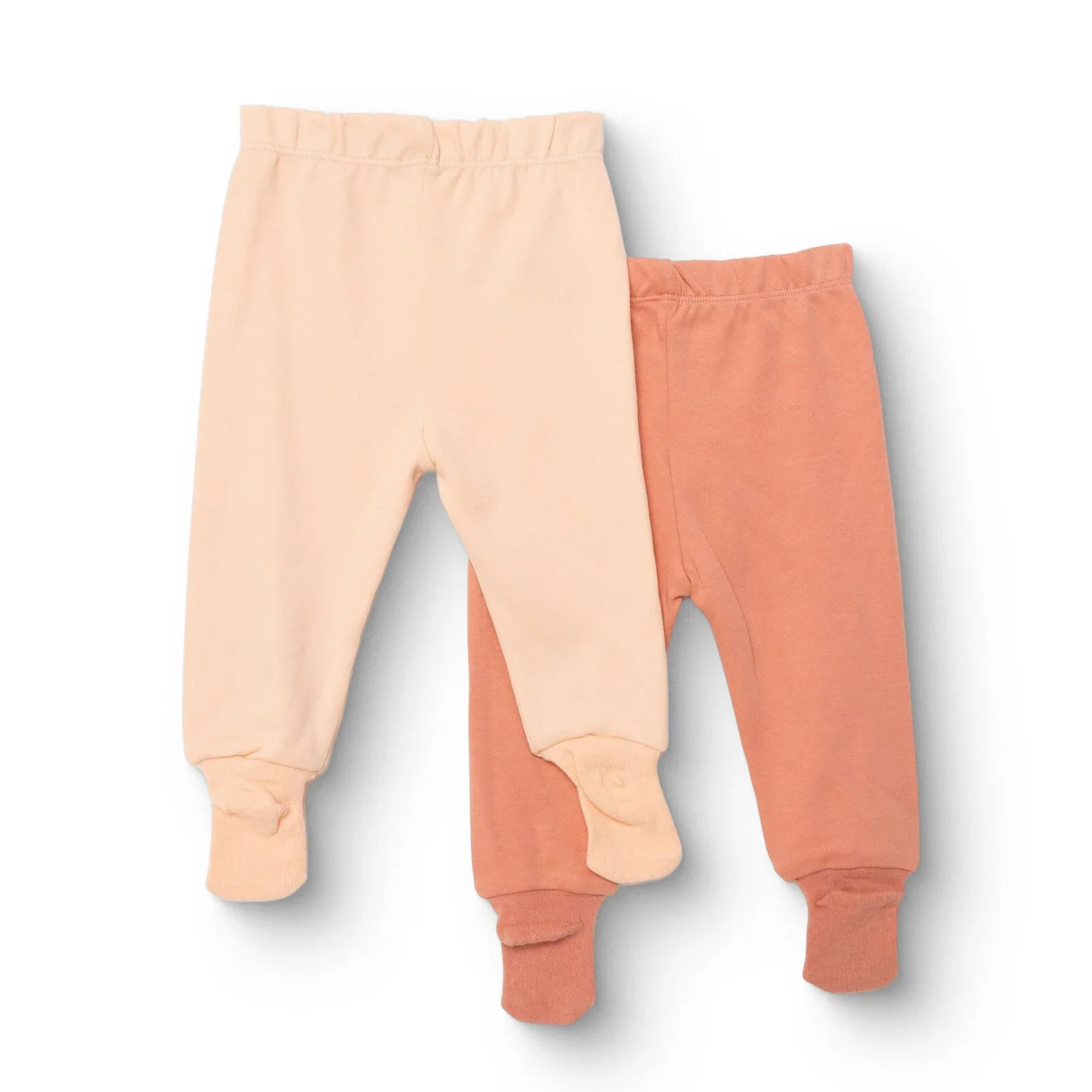 HelloBaby 2-Pack Joggers with socks - Salmon - Image 2