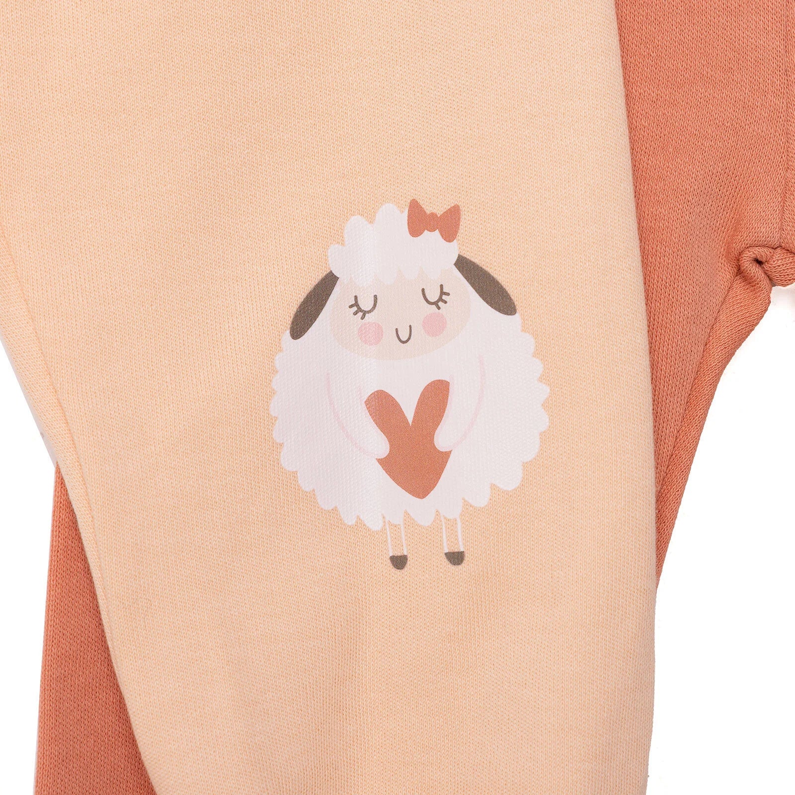 HelloBaby 2-Pack Joggers with socks - Salmon - Image 4