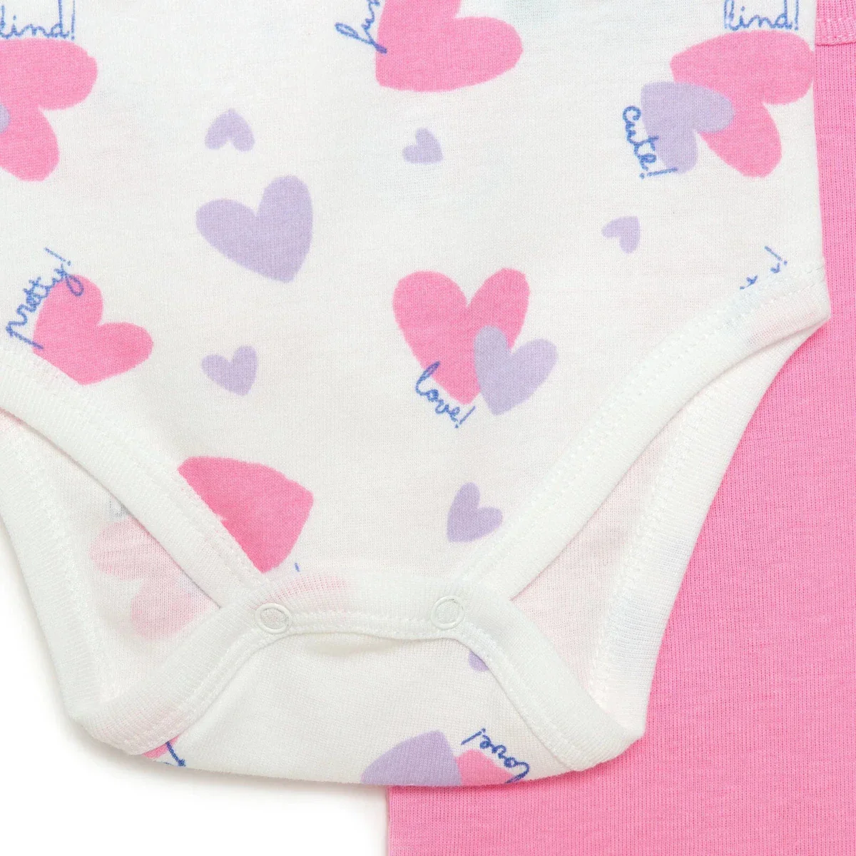 HelloBaby 2-Pack Short Sleeve Bodysuits Girls - Purple - Image 7