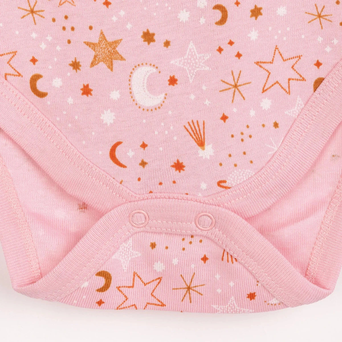 HelloBaby 2-Pack Short Sleeve Bodysuits Girls - Pink - Image 5