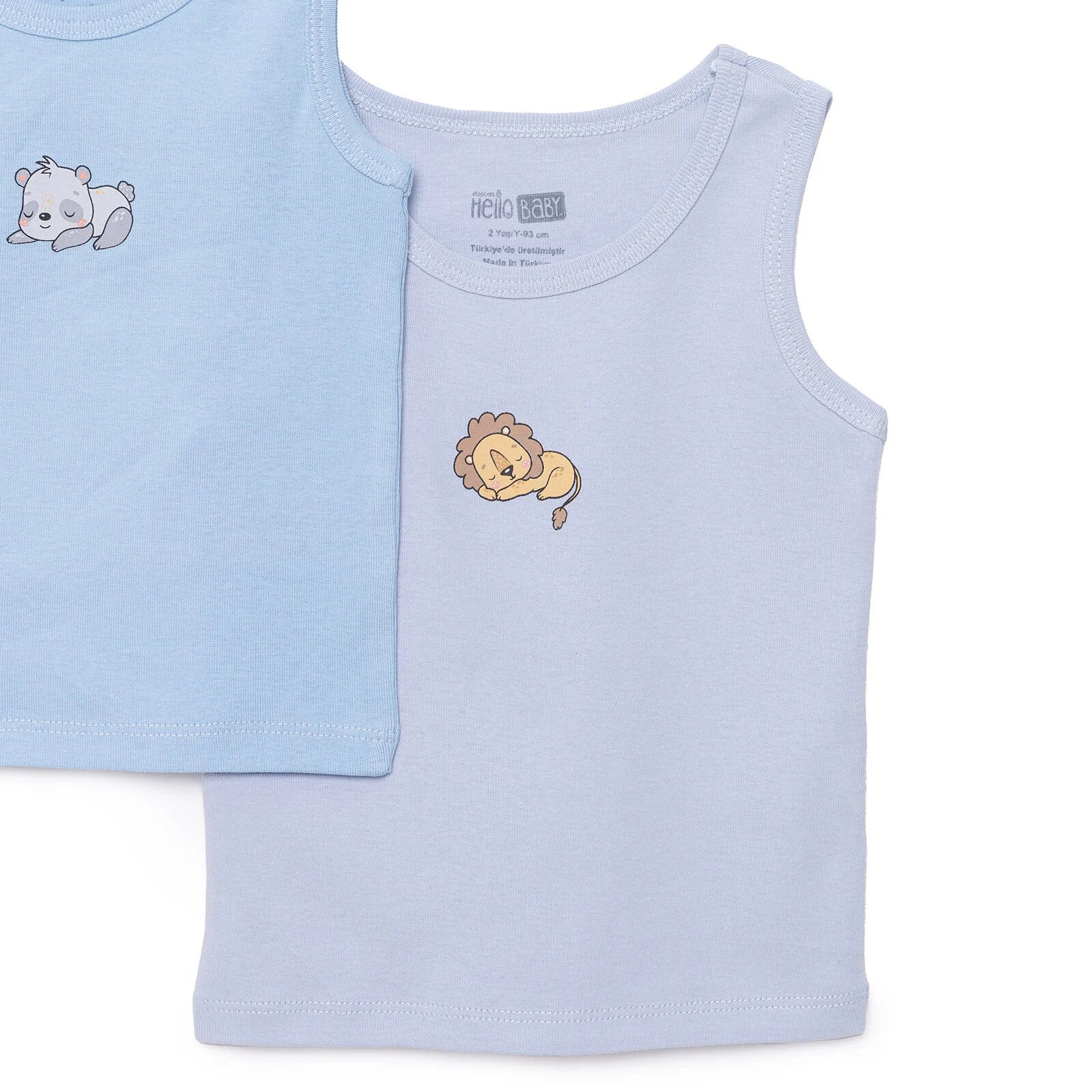 HelloBaby 2 Pcs Athlete - Light Blue - Image 4