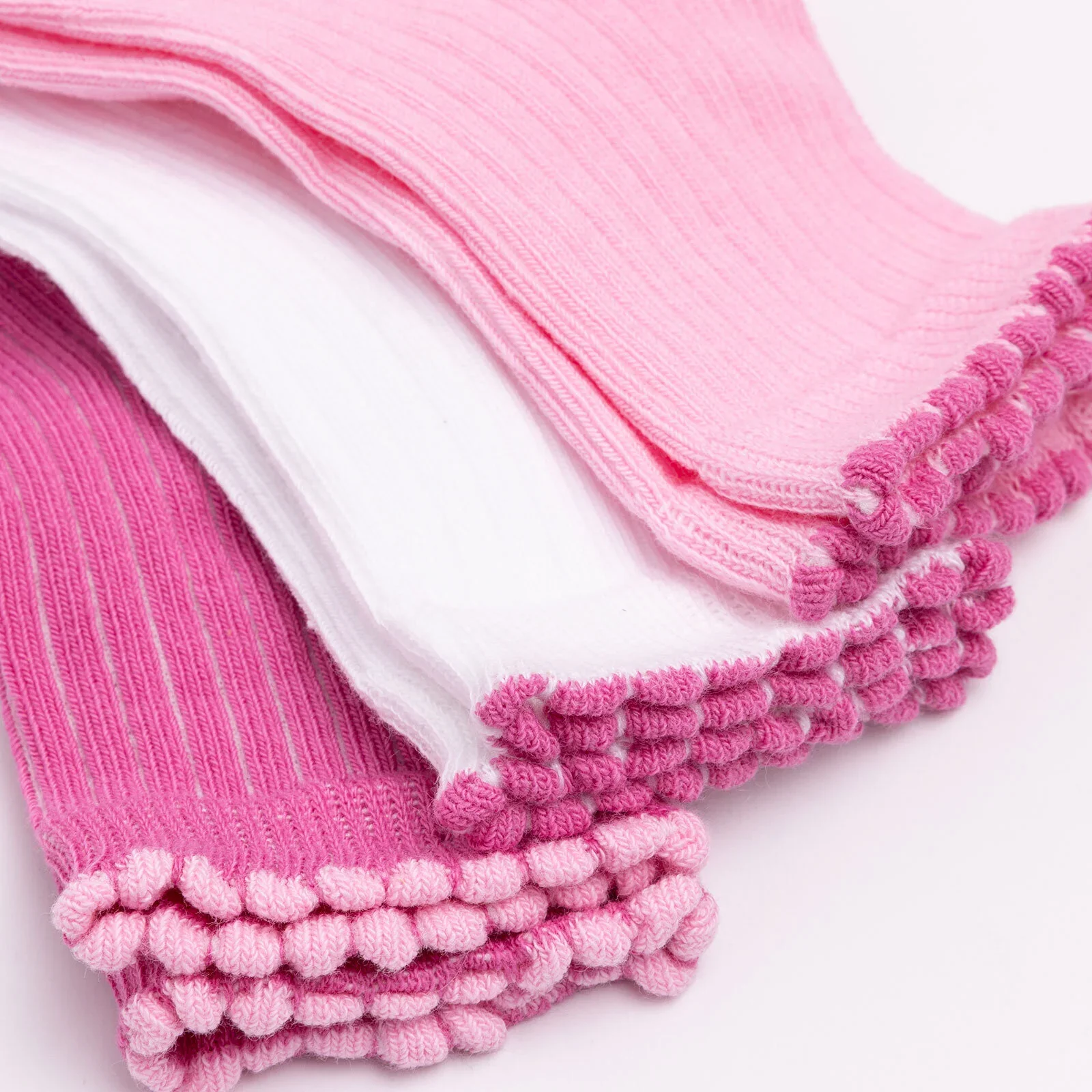 HelloBaby Ankle Socks 3 pcs - Pink - Image 4