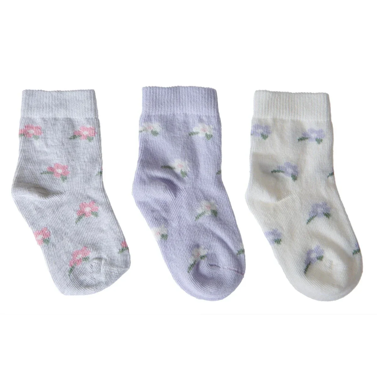 HelloBaby Ankle Socks 3 pcs - Lilac - Image 5