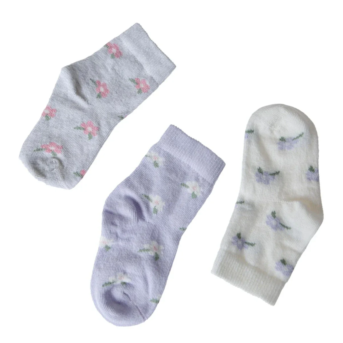 HelloBaby Ankle Socks 3 pcs - Lilac - Image 6