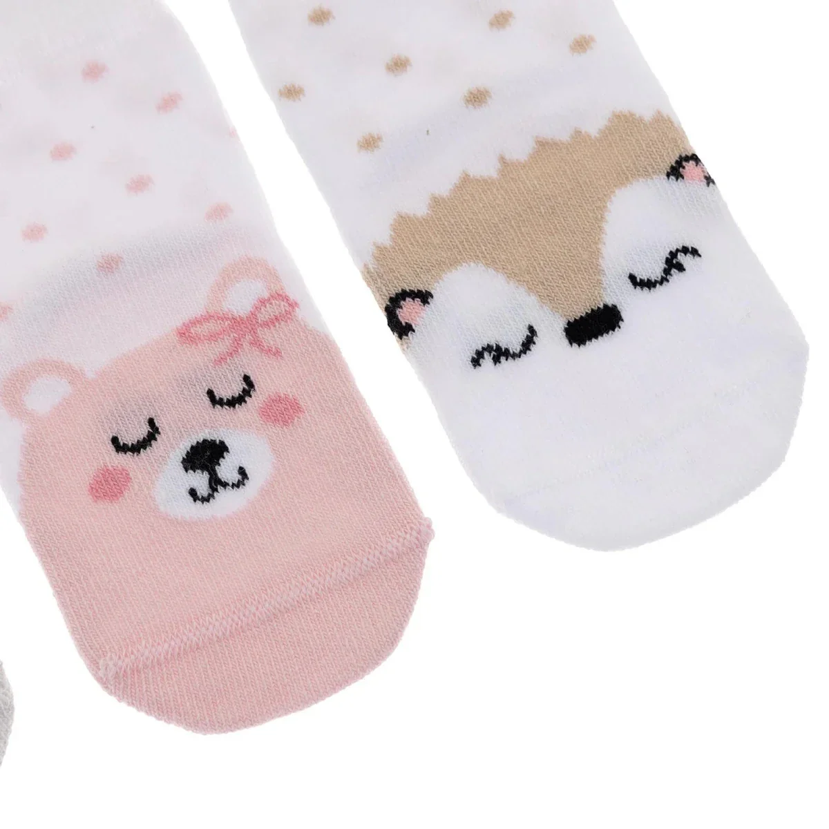 HelloBaby Ankle Socks 5 pcs - White Printed - Image 6